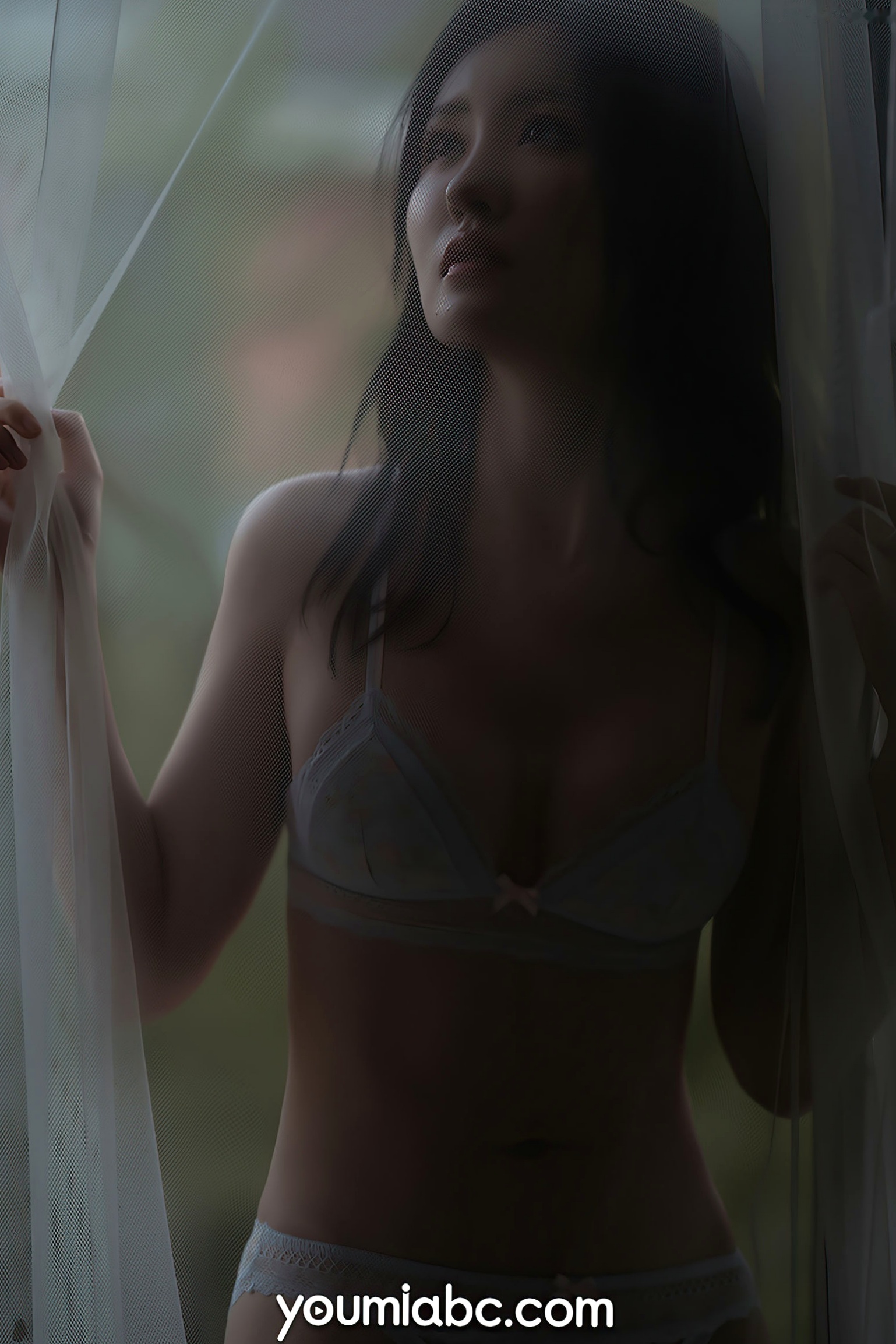 Gallery - YouMi尤蜜-沈梦瑶《飘窗幻梦》私房照，窗边薄纱下的曼妙身姿，高清性感诱惑写真尤蜜荟 - Chiness Model 私房照性感女神诱惑 沈梦瑶女神私房照_秀色女神 - image 26