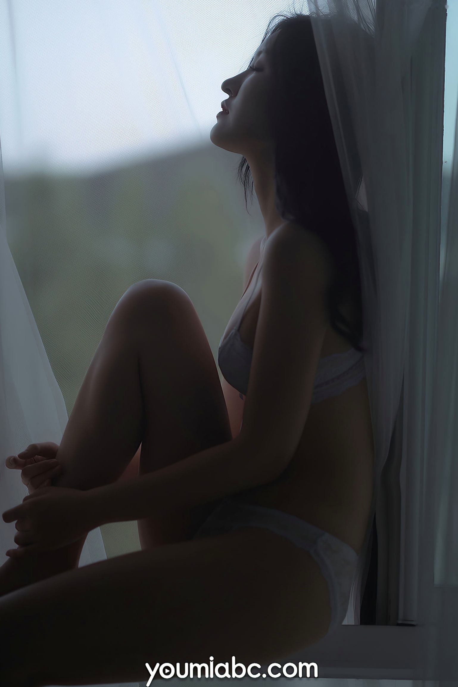 Gallery - YouMi尤蜜-沈梦瑶《飘窗幻梦》私房照，窗边薄纱下的曼妙身姿，高清性感诱惑写真尤蜜荟 - Chiness Model 私房照性感女神诱惑 沈梦瑶女神私房照_秀色女神 - image 49