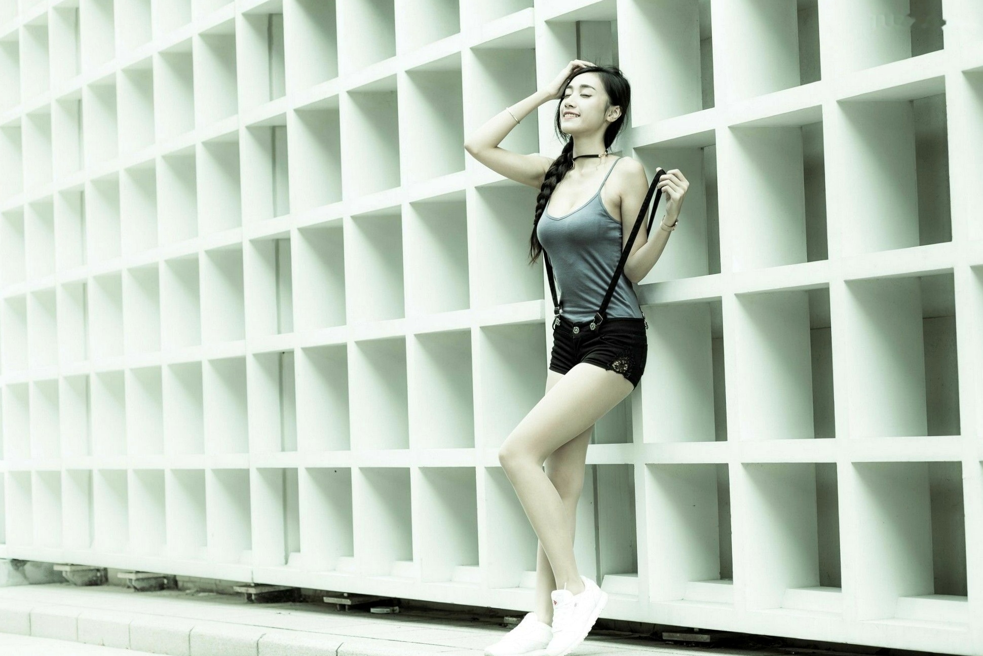Gallery - 台湾正妹段璟乐：花博公园高清街拍写真，百变女神清纯与性感并存台湾街拍女神清新性感 段乐乐女神私房照_秀色女神 - image 19