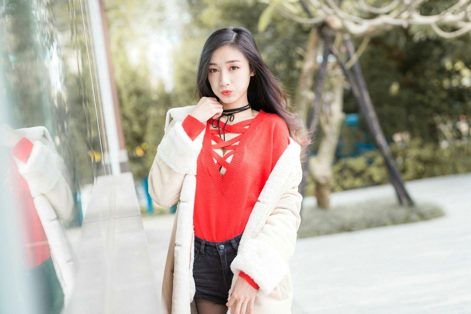 Gallery - 台湾正妹段璟乐：花博公园高清街拍写真，百变女神清纯与性感并存台湾街拍女神清新性感 段乐乐女神私房照_秀色女神 - image 26