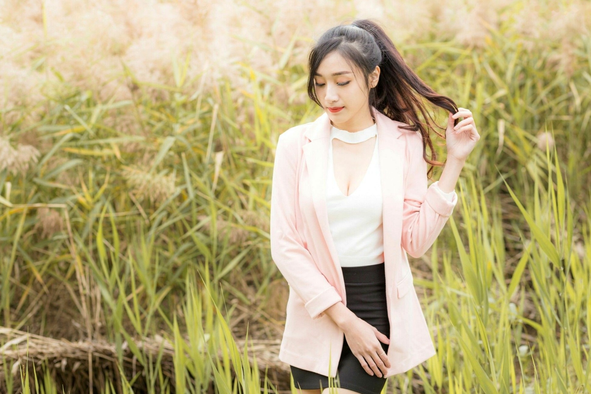 Gallery - 台湾正妹段璟乐：花博公园高清街拍写真，百变女神清纯与性感并存台湾街拍女神清新性感 段乐乐女神私房照_秀色女神 - image 32