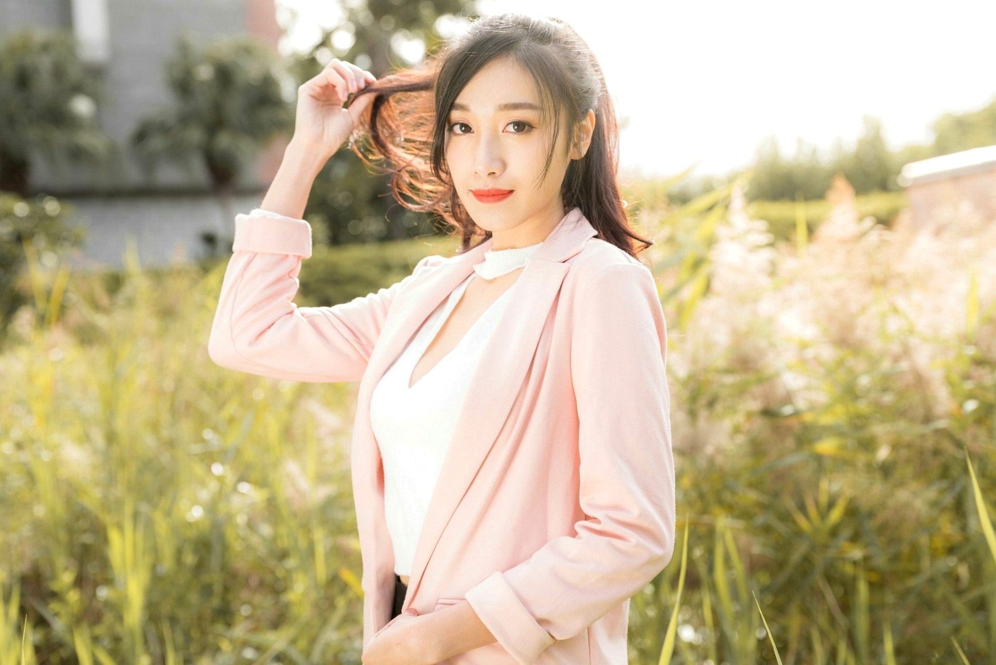 Gallery - 台湾正妹段璟乐：花博公园高清街拍写真，百变女神清纯与性感并存台湾街拍女神清新性感 段乐乐女神私房照_秀色女神 - image 34
