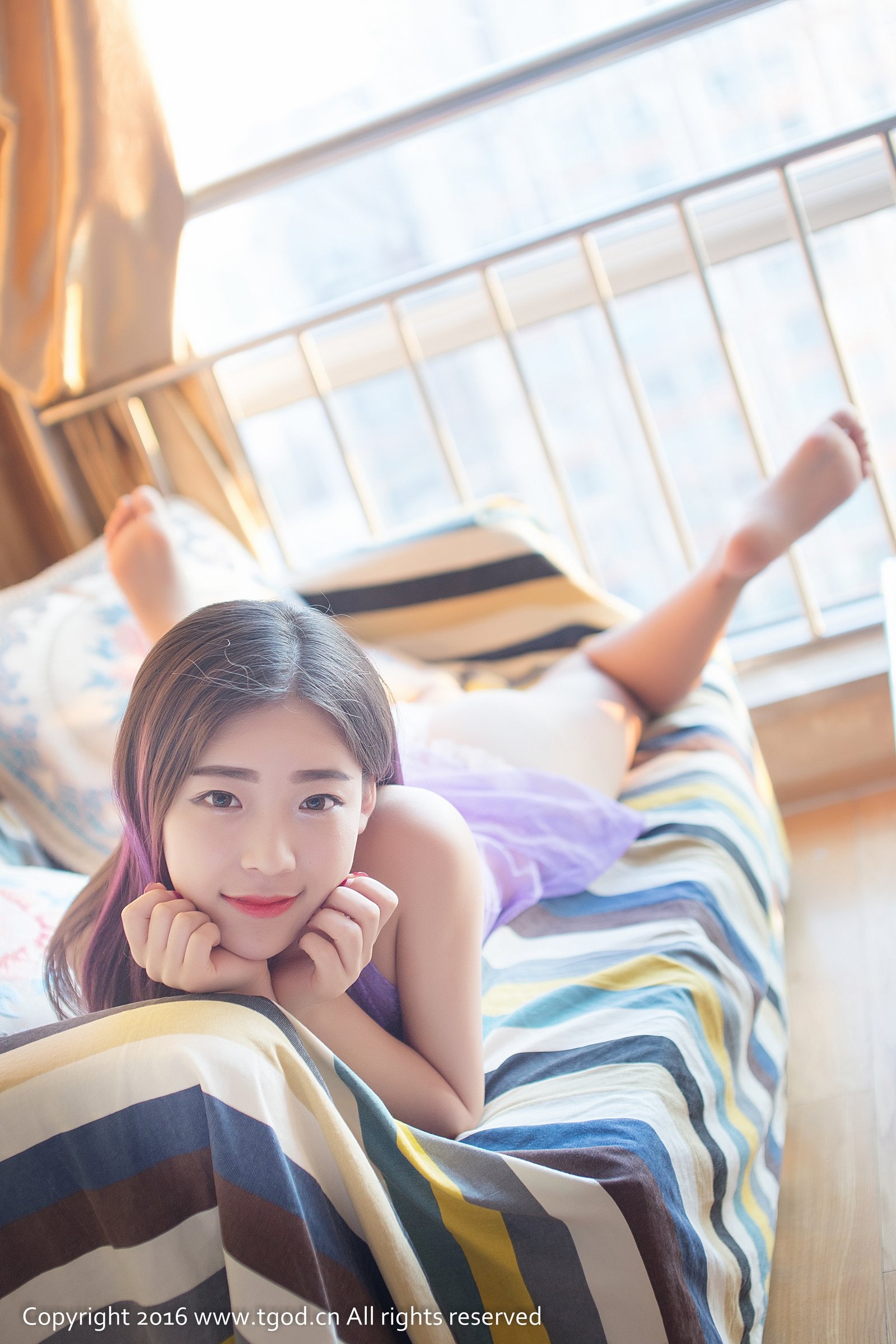 萌萌 [TGOD推女神]高清写真图甜美可人心型臀