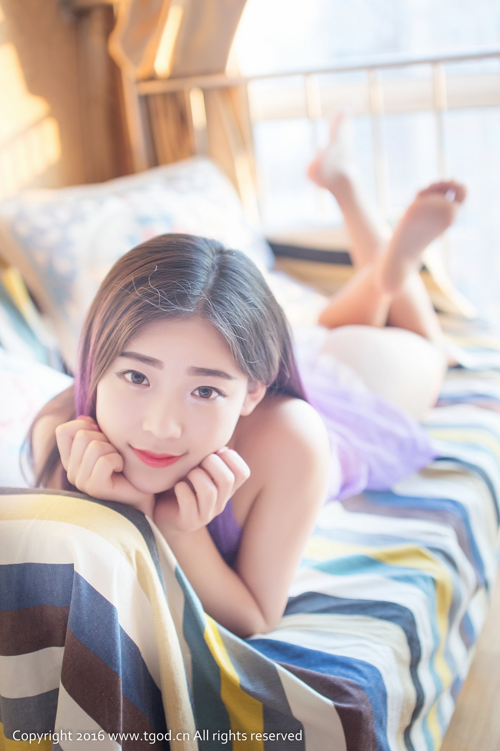 萌萌 [TGOD推女神]高清写真图甜美可人心型臀