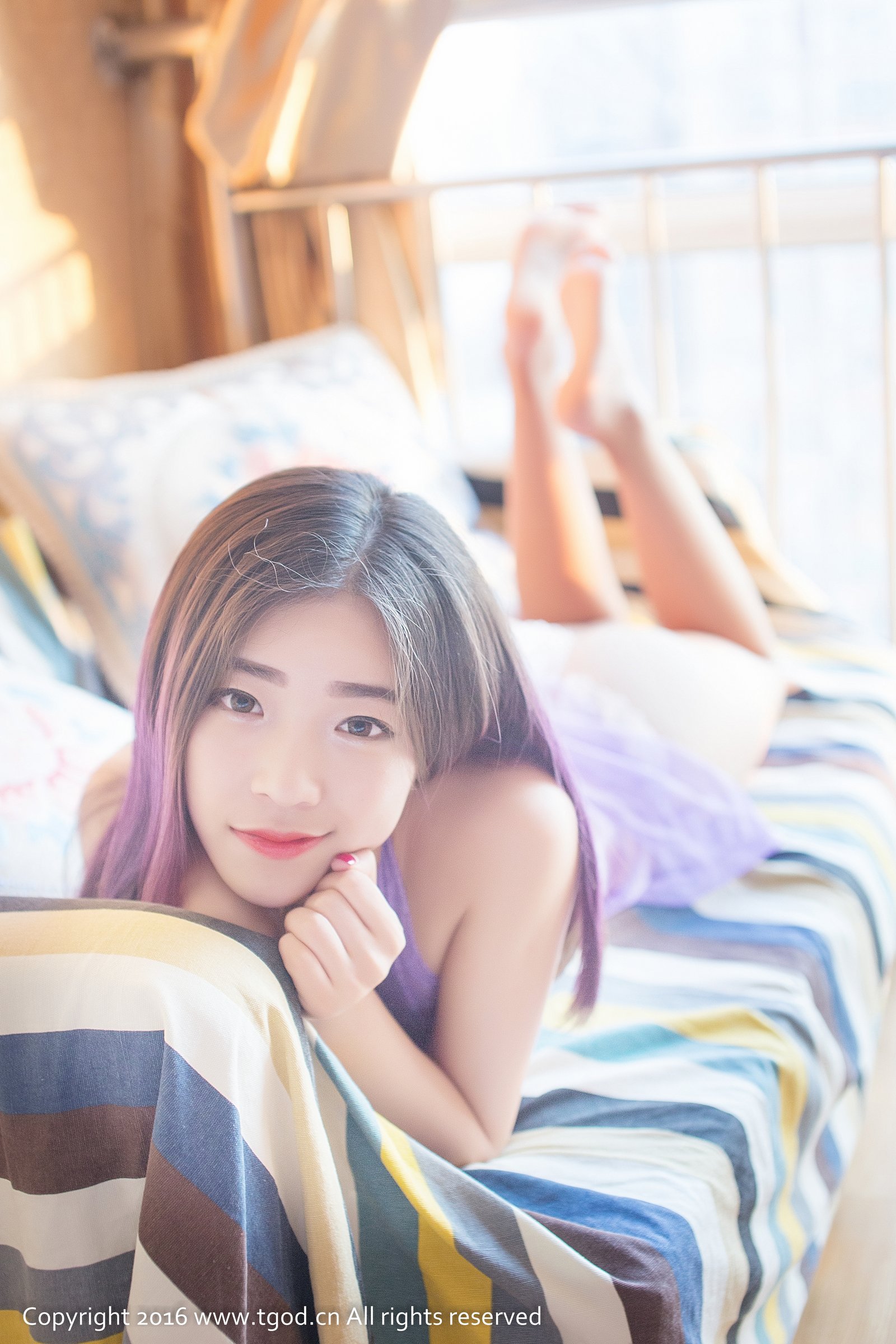 萌萌 [TGOD推女神]高清写真图甜美可人心型臀