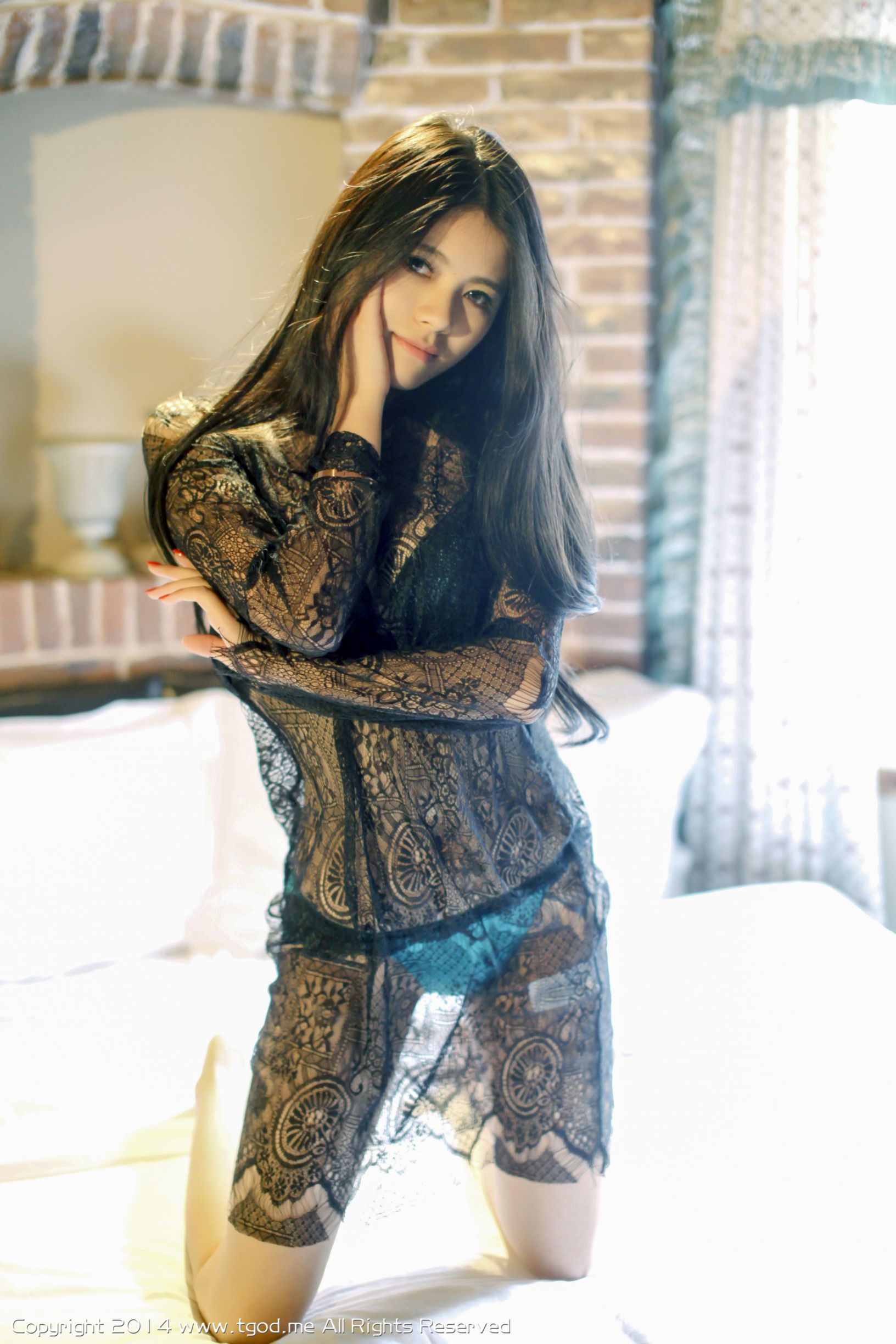 欧阳妮娜娜-惹火蕾丝 性感御姐 [TGOD推女神]高清写真图