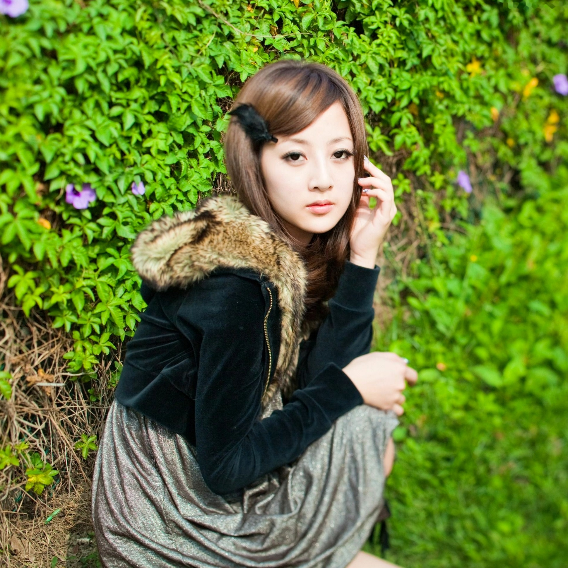Gallery - 台湾美女张凯洁果子MM四四南村大安森林公园清新外拍写真，治愈系自然风街拍台湾清新治愈系户外街拍 张凯洁女神私房照_秀色女神 - image 35