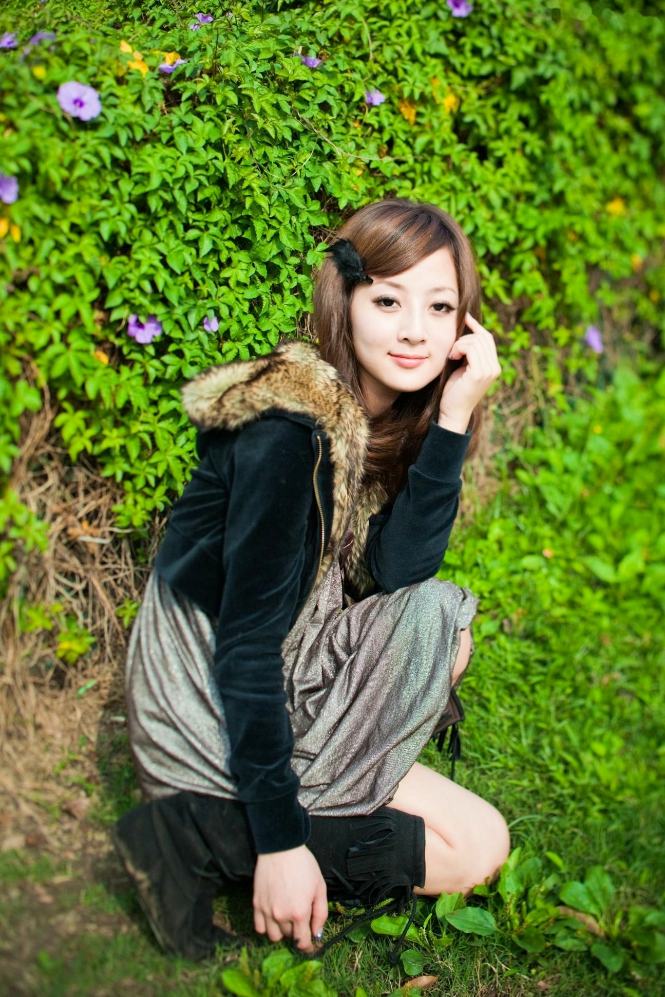 Gallery - 台湾美女张凯洁果子MM四四南村大安森林公园清新外拍写真，治愈系自然风街拍台湾清新治愈系户外街拍 张凯洁女神私房照_秀色女神 - image 36