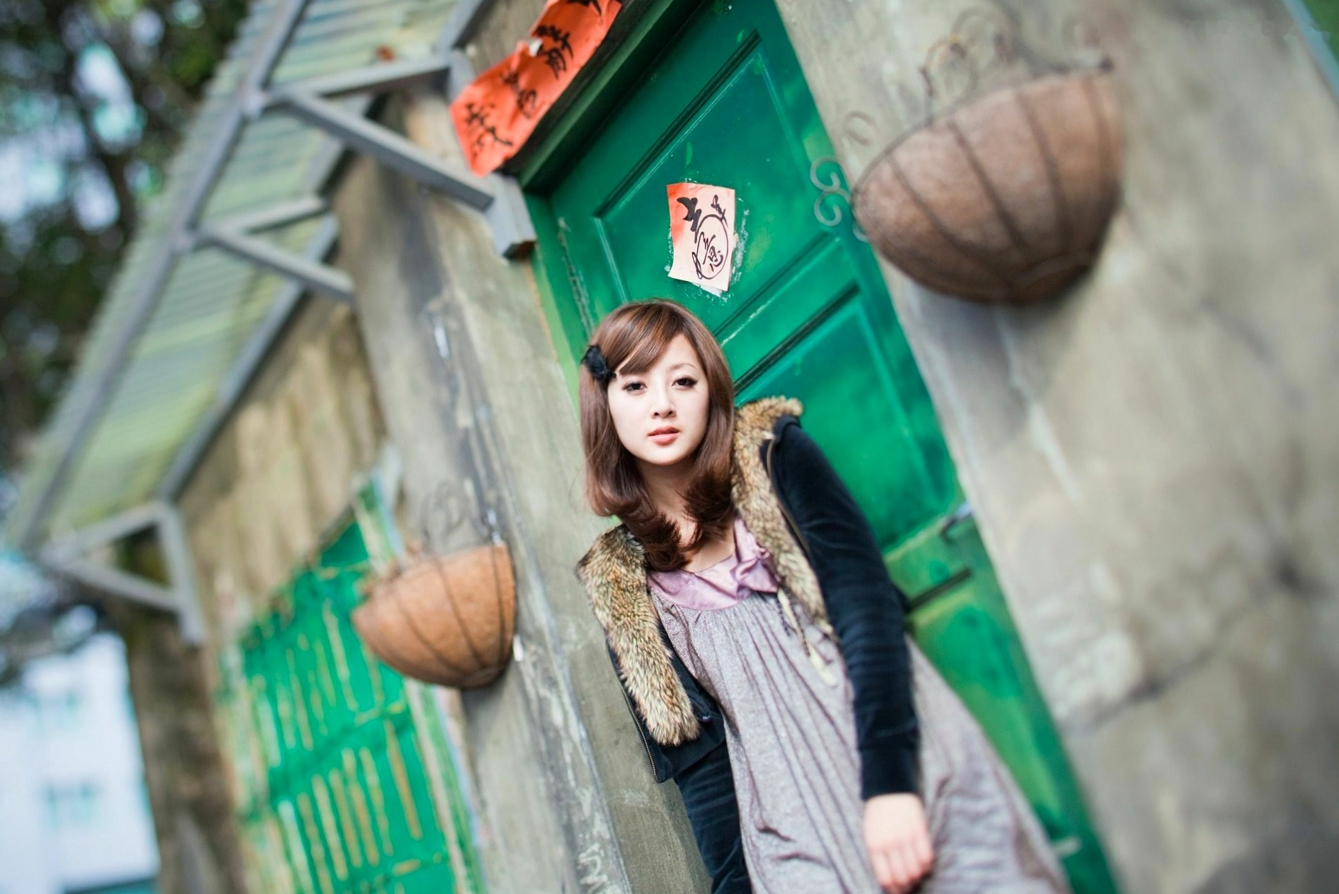 Gallery - 台湾美女张凯洁果子MM四四南村大安森林公园清新外拍写真，治愈系自然风街拍台湾清新治愈系户外街拍 张凯洁女神私房照_秀色女神 - image 42