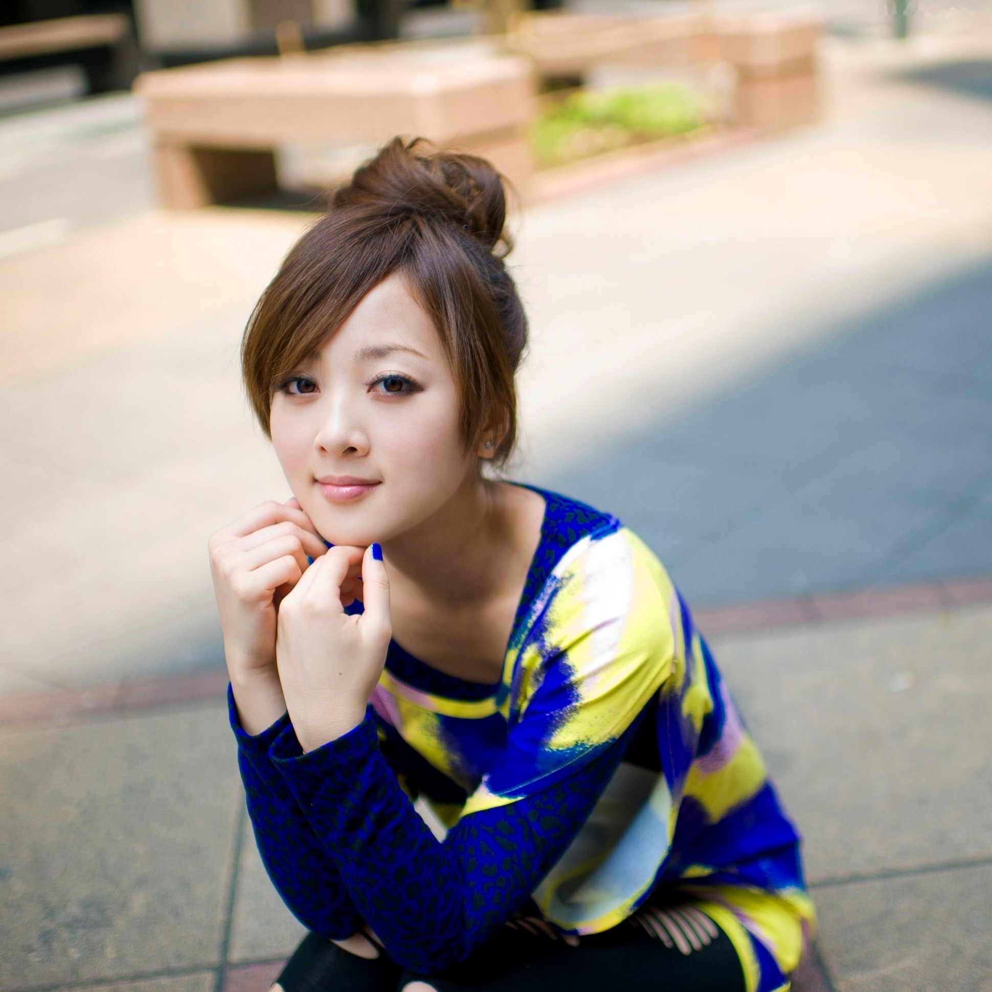 Gallery - 台湾正妹张允霏《城市漫游》户外甜美写真，清新少女优雅漫步都市街头台湾清新治愈系户外女神 张凯洁女神私房照_秀色女神 - image 32