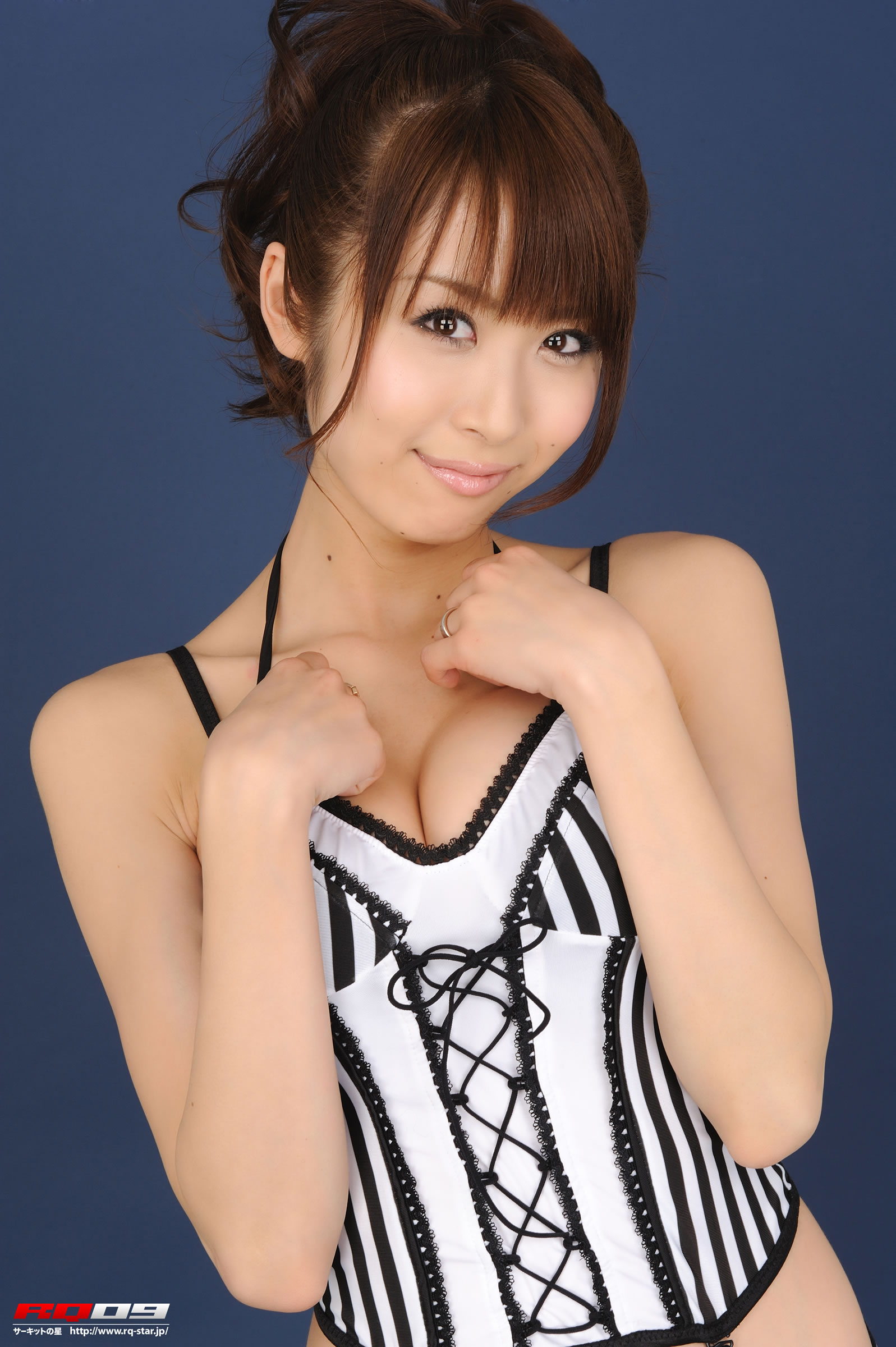 我妻早央(我妻さおり) [RQ-STAR]高清写真图NO.00134 Swim Suits – Black x White