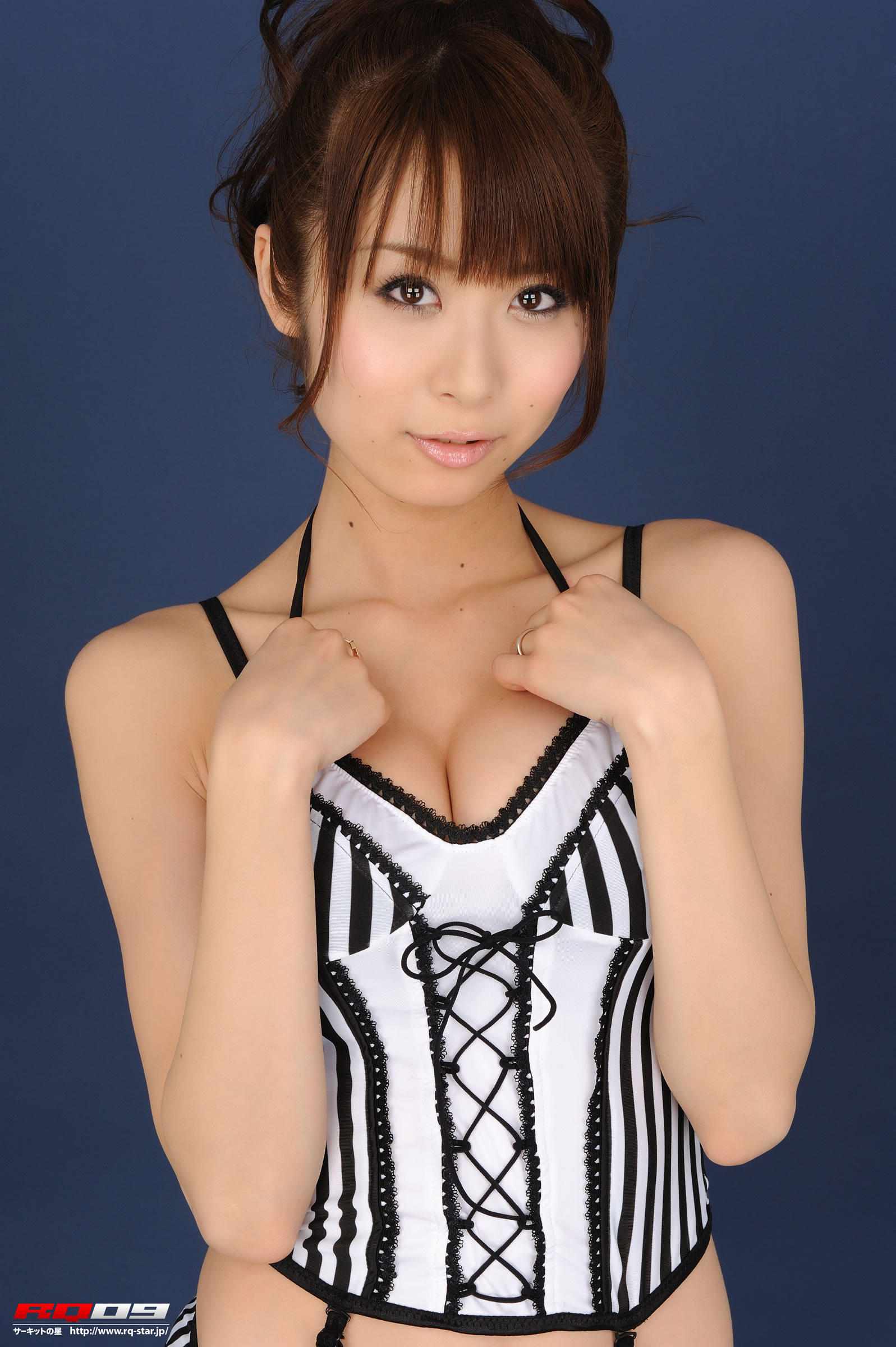 我妻早央(我妻さおり) [RQ-STAR]高清写真图NO.00134 Swim Suits – Black x White