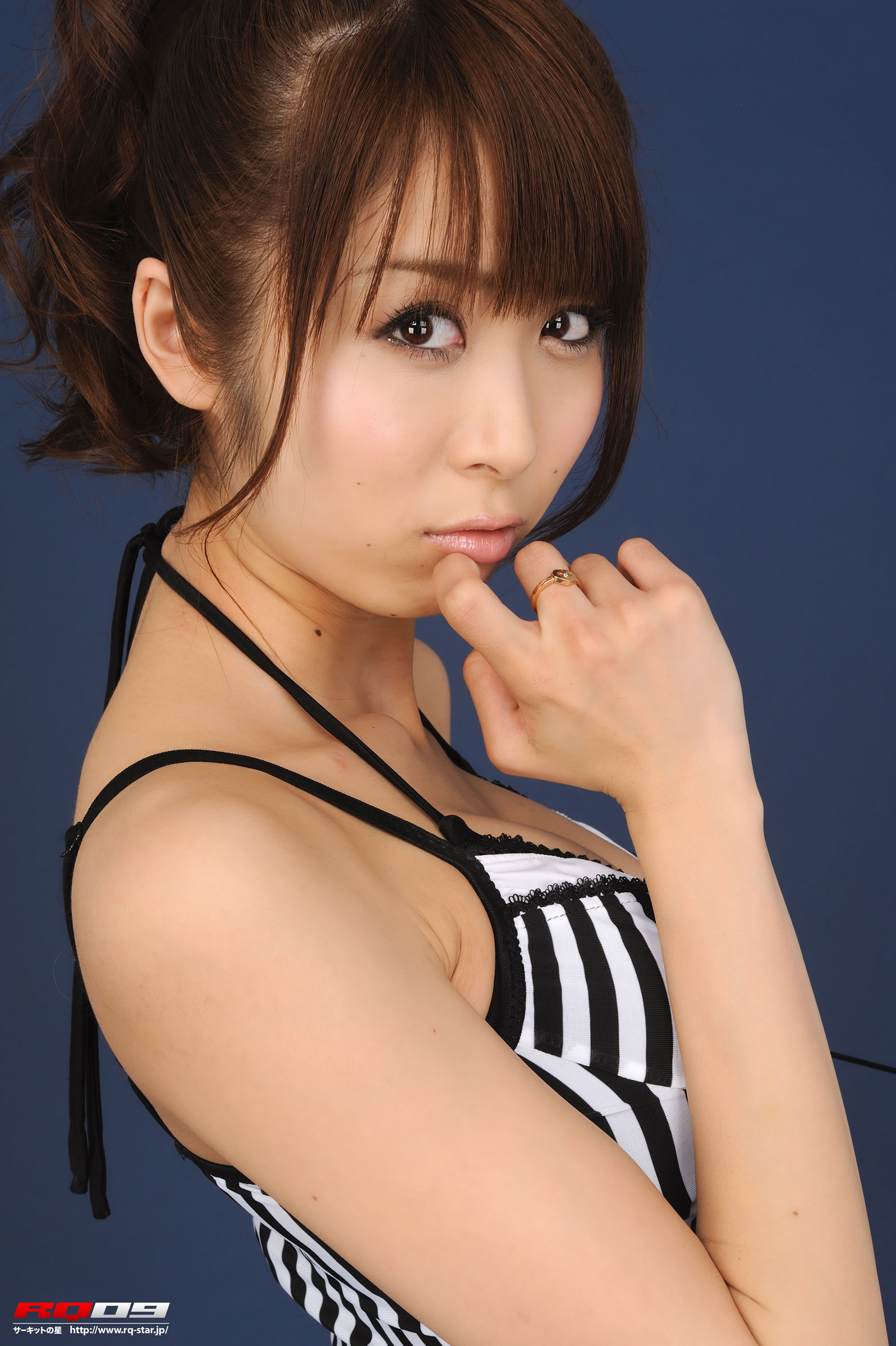 我妻早央(我妻さおり) [RQ-STAR]高清写真图NO.00134 Swim Suits – Black x White