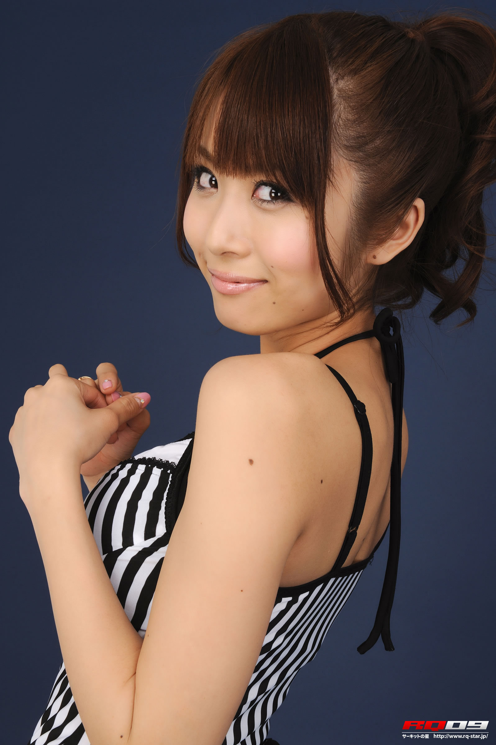 我妻早央(我妻さおり) [RQ-STAR]高清写真图NO.00134 Swim Suits – Black x White