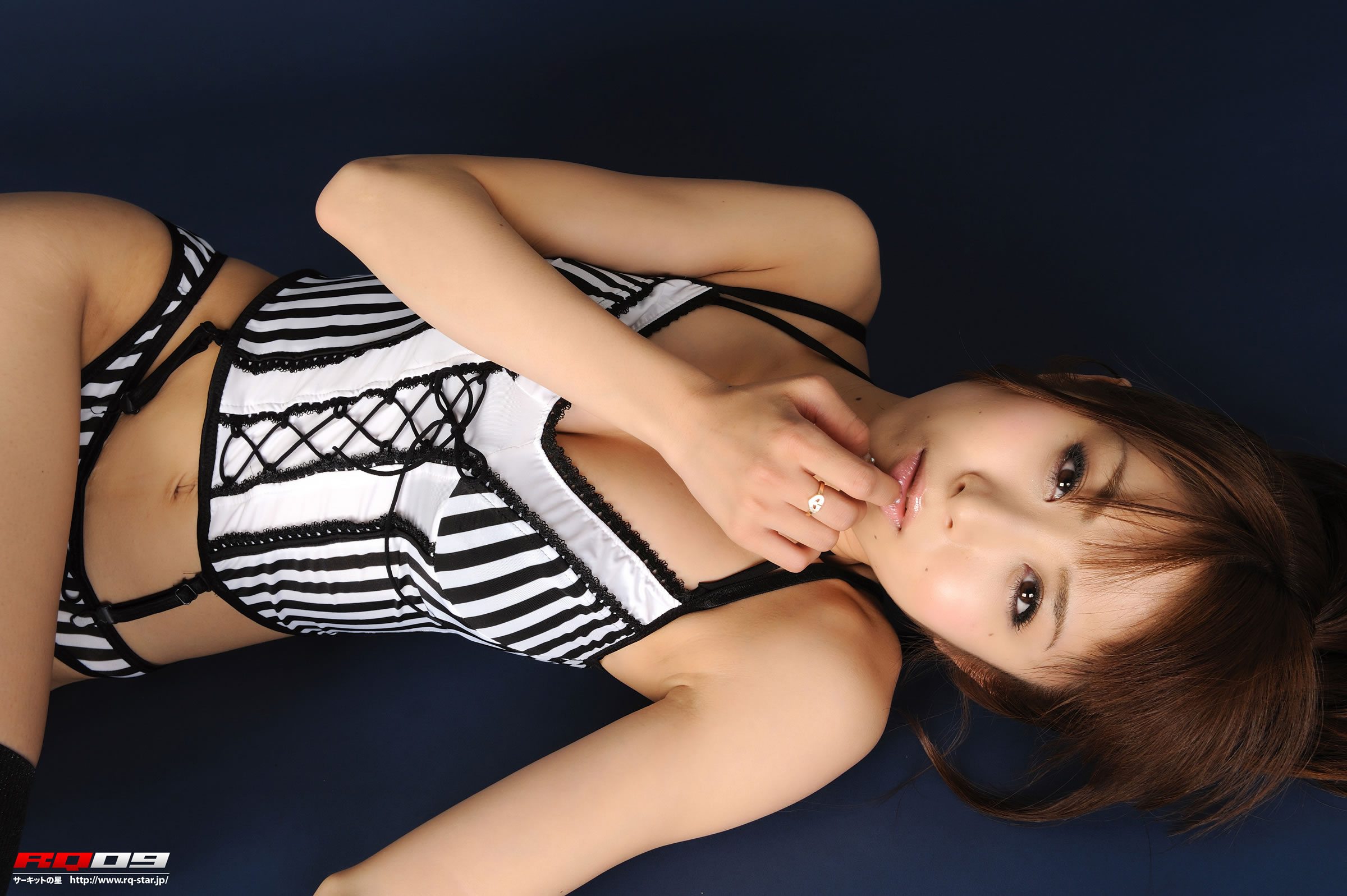 我妻早央(我妻さおり) [RQ-STAR]高清写真图NO.00134 Swim Suits – Black x White