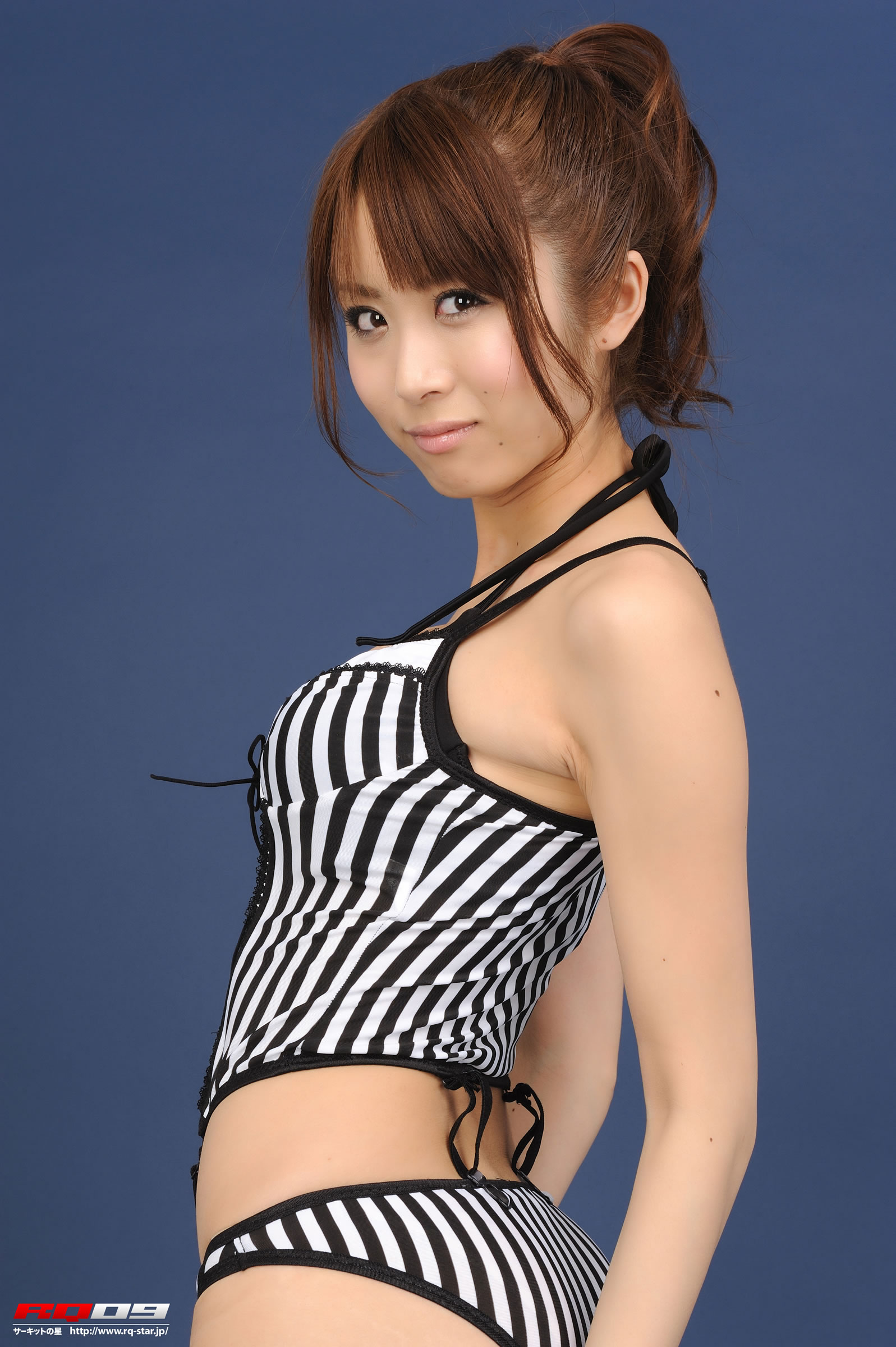 我妻早央(我妻さおり) [RQ-STAR]高清写真图NO.00134 Swim Suits – Black x White