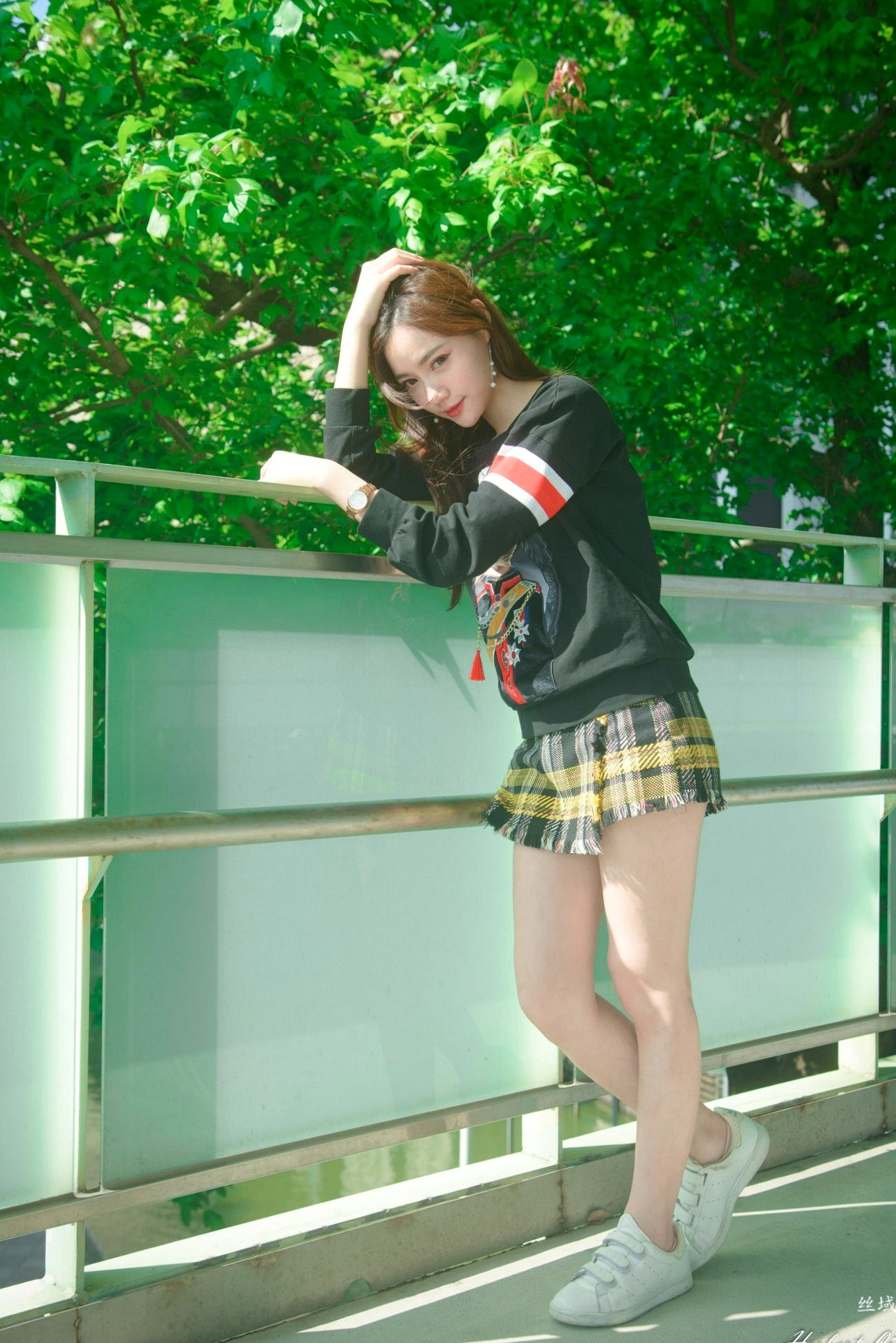 Gallery - 台湾正妹苏小立花博新生公园户外街拍，校花系列清新风格甜美写真台湾清新街拍治愈系 苏小立女神私房照_秀色女神 - image 11