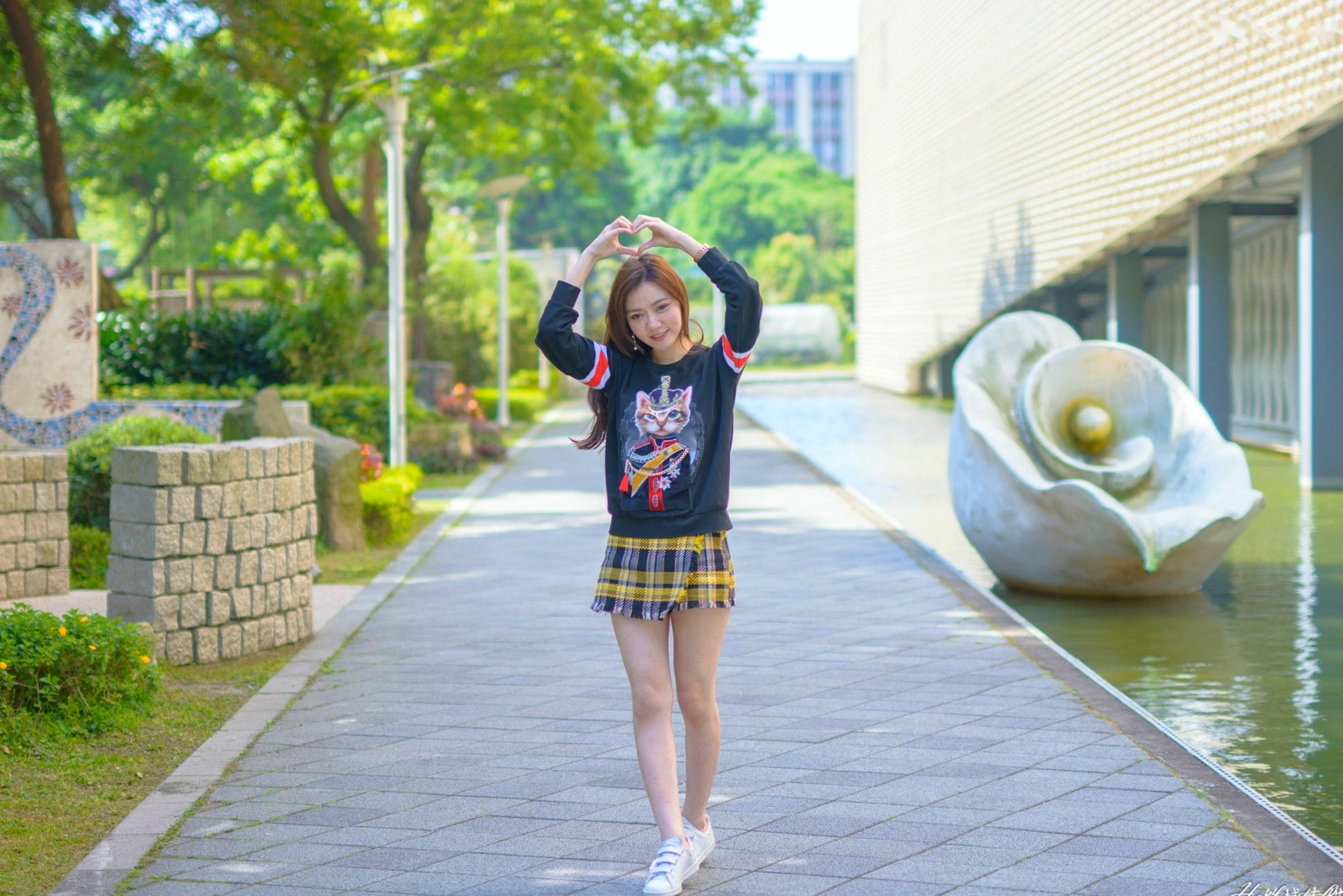 Gallery - 台湾正妹苏小立花博新生公园户外街拍，校花系列清新风格甜美写真台湾清新街拍治愈系 苏小立女神私房照_秀色女神 - image 35