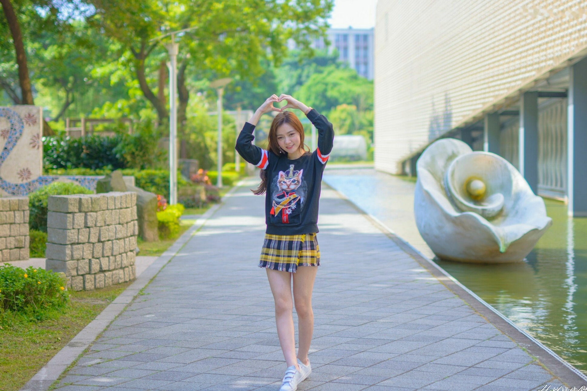 Gallery - 台湾正妹苏小立花博新生公园户外街拍，校花系列清新风格甜美写真台湾清新街拍治愈系 苏小立女神私房照_秀色女神 - image 36