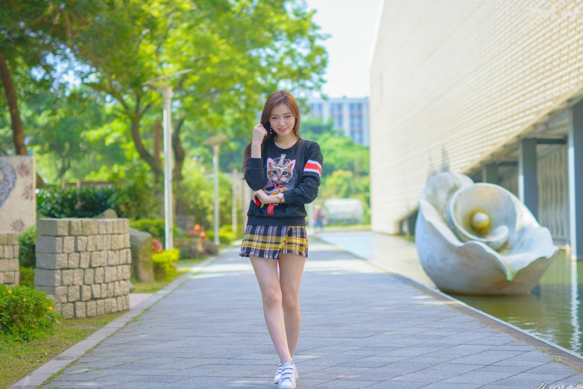 Gallery - 台湾正妹苏小立花博新生公园户外街拍，校花系列清新风格甜美写真台湾清新街拍治愈系 苏小立女神私房照_秀色女神 - image 37