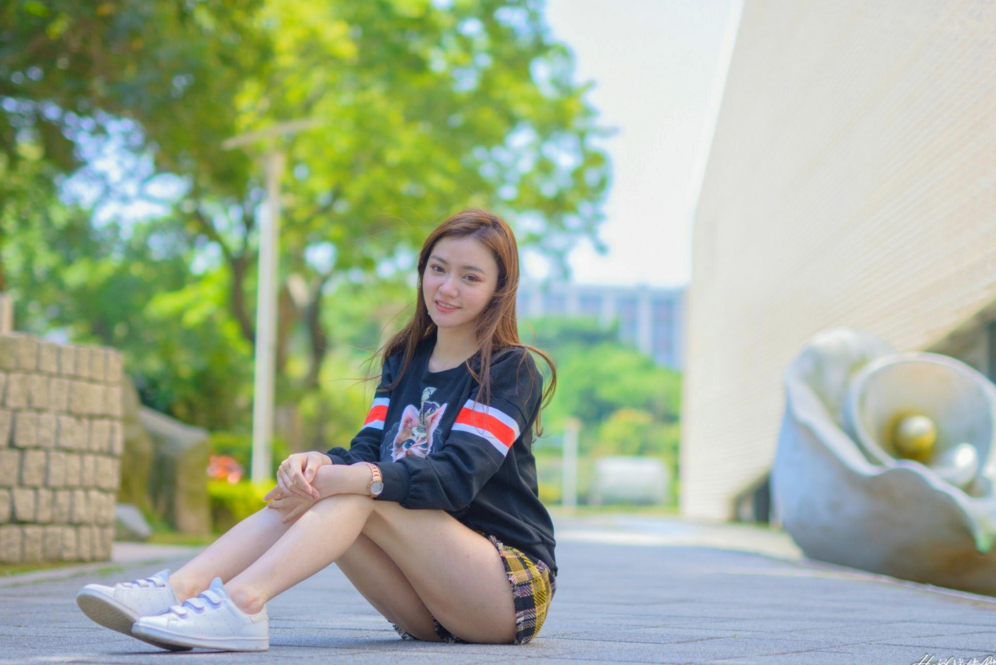 Gallery - 台湾正妹苏小立花博新生公园户外街拍，校花系列清新风格甜美写真台湾清新街拍治愈系 苏小立女神私房照_秀色女神 - image 47