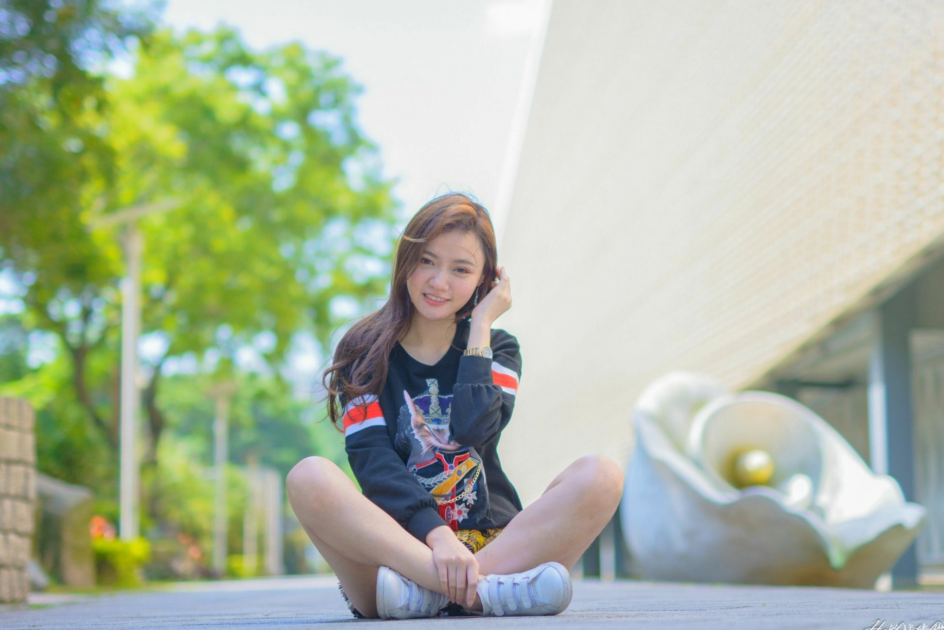 Gallery - 台湾正妹苏小立花博新生公园户外街拍，校花系列清新风格甜美写真台湾清新街拍治愈系 苏小立女神私房照_秀色女神 - image 52