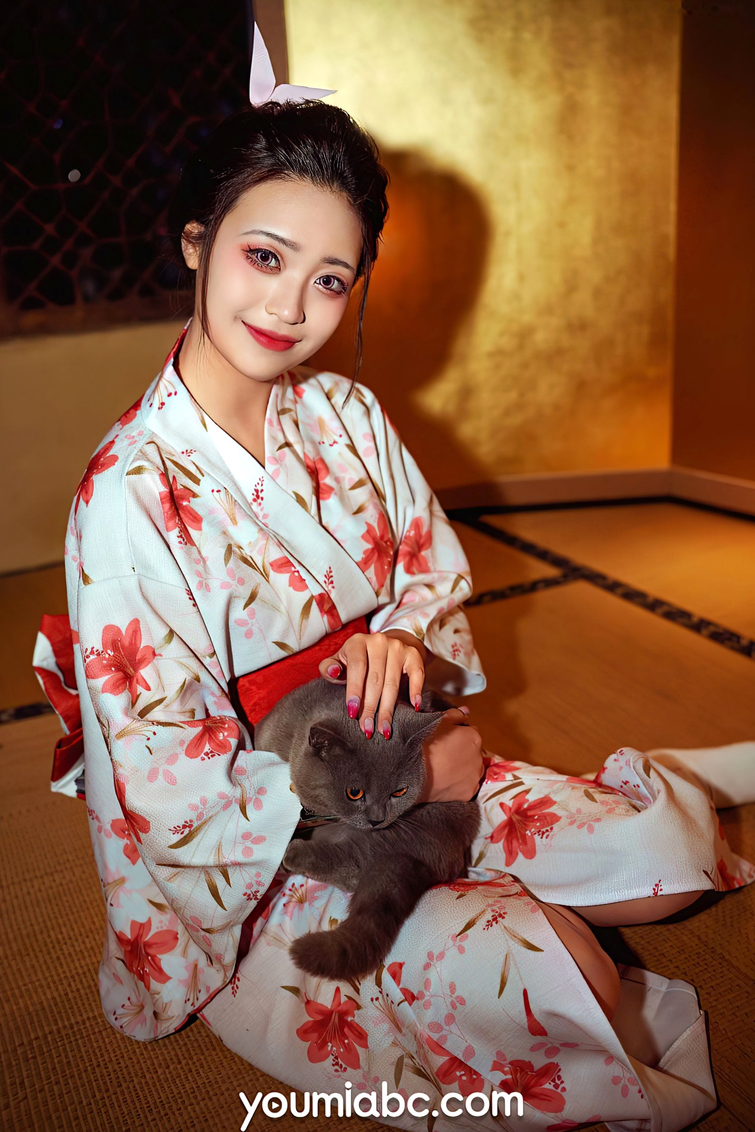 Gallery - YouMi尤蜜-萌萌《花魁道中》和服视觉盛宴，日系古典风格私房照，优雅与性感的碰撞和服角色扮演尤蜜荟 - Chiness Model 清纯私房照 陈雨萌女神私房照_秀色女神 - image 1