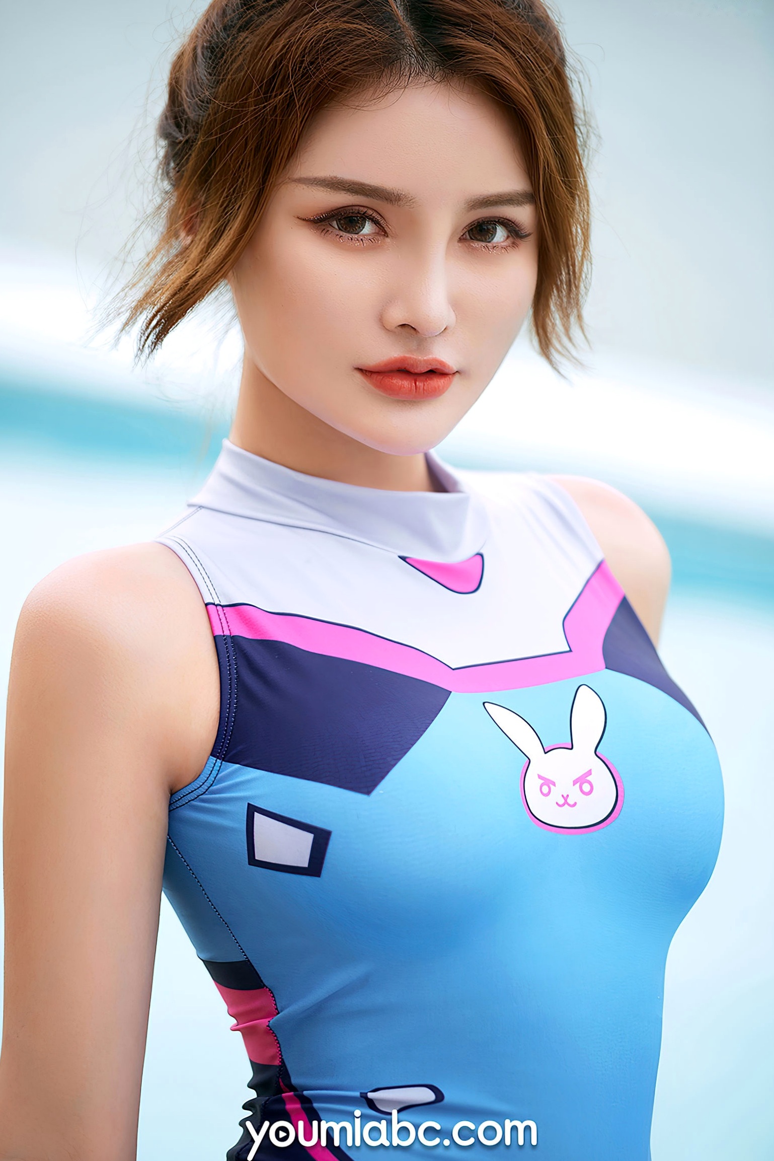 Gallery - YouMi尤蜜-陈宇曦《季夏流光》泳池比基尼与海滩清凉度假私房写真-无圣光大尺度尤蜜荟 - Chiness Model 性感清新户外沙滩泳池 陈宇曦女神私房照_秀色女神 - image 47
