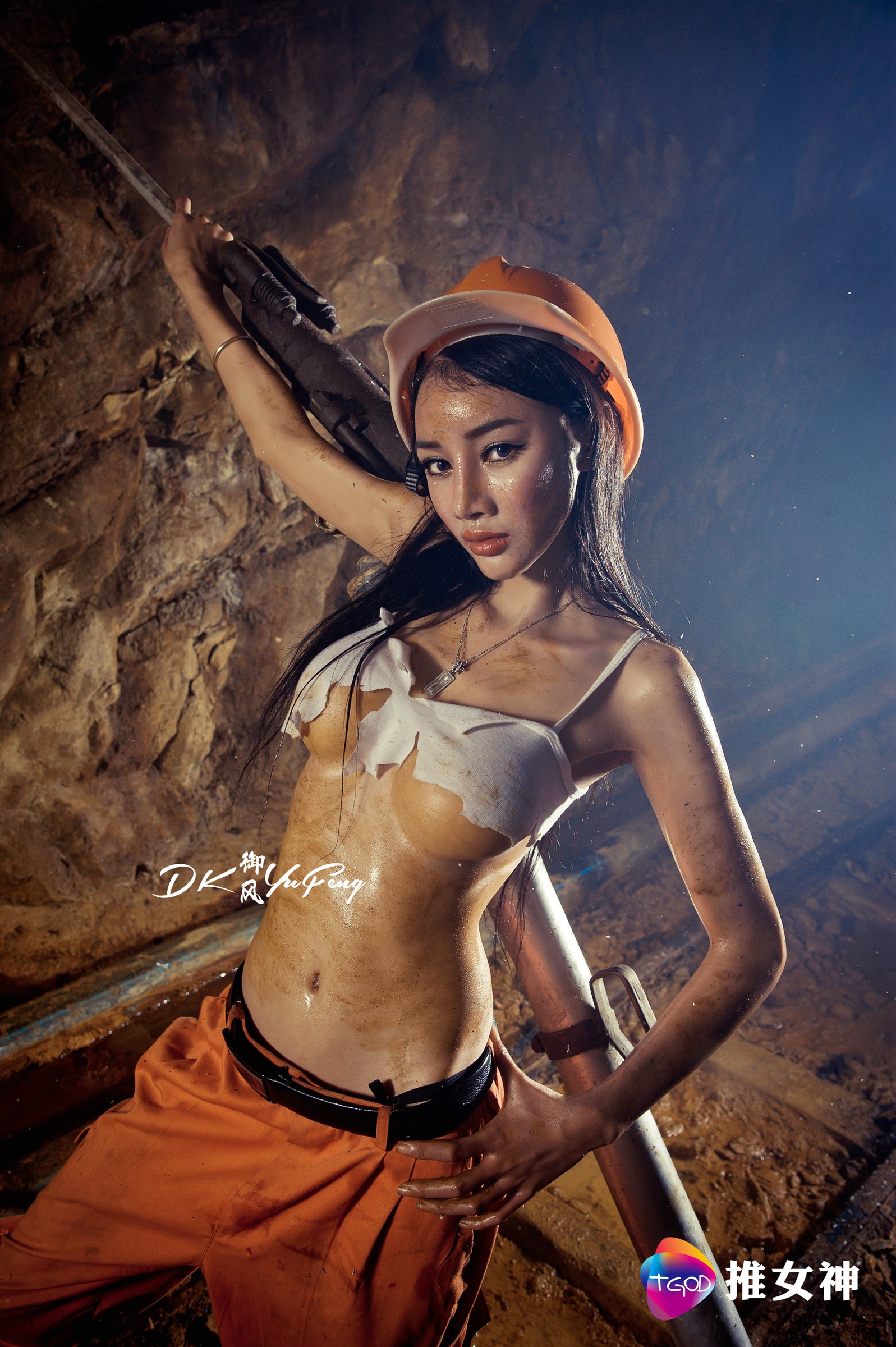 婕西儿jessie [TGOD推女神]高清写真图御女郎 矿工女神~