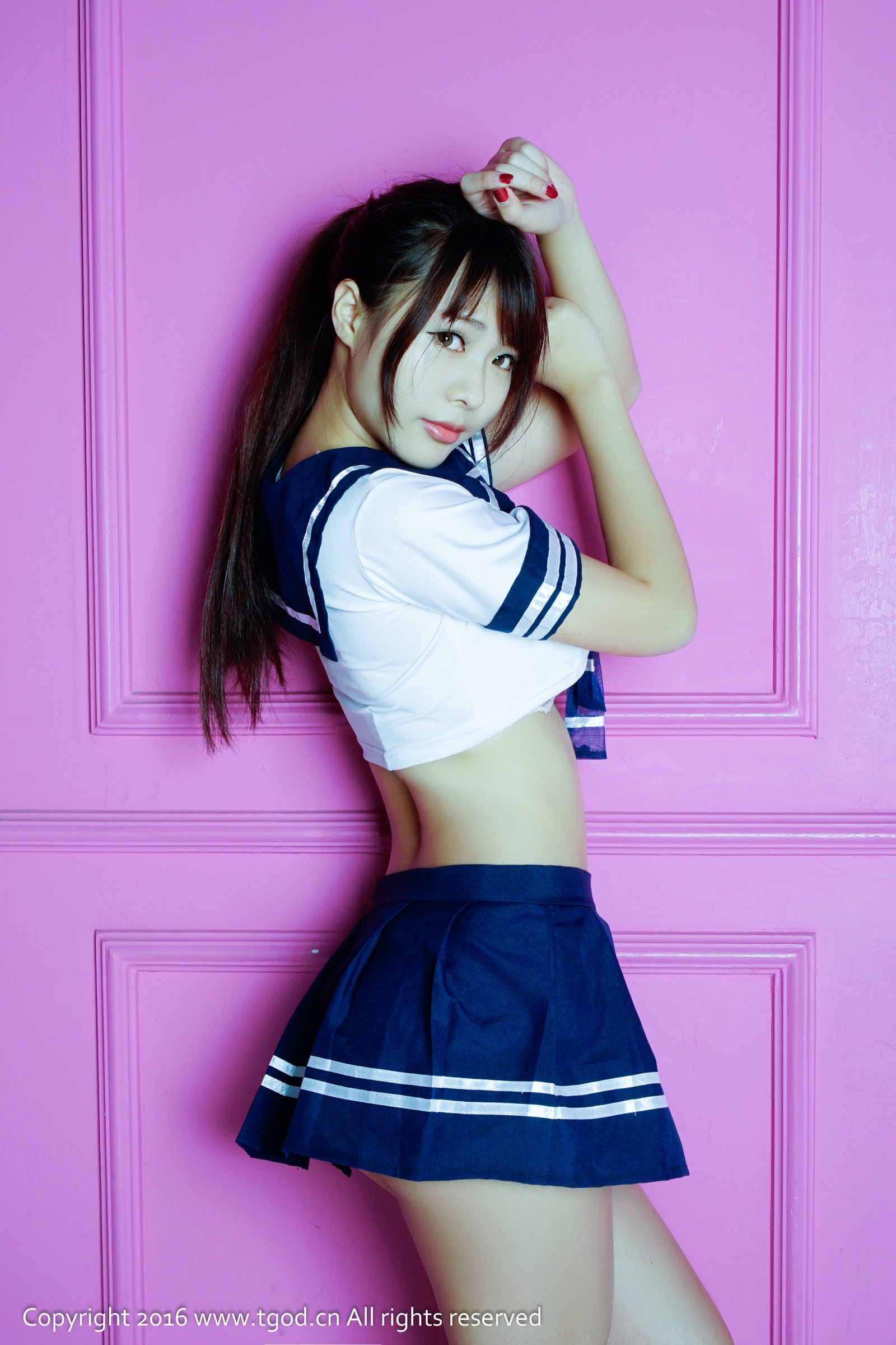 哈妮HaaNi [TGOD推女神]高清写真图童颜巨乳 小太妹 ~