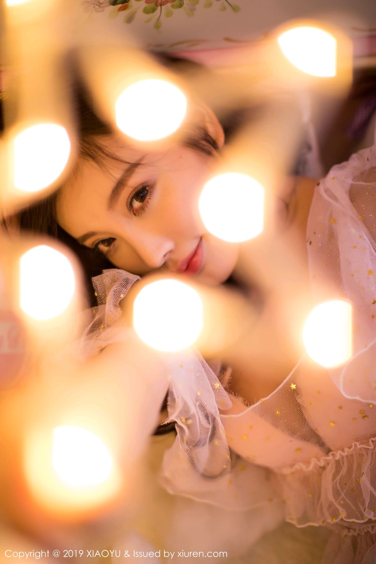 甜美女神杨晨晨 纯白内衣圣诞礼物