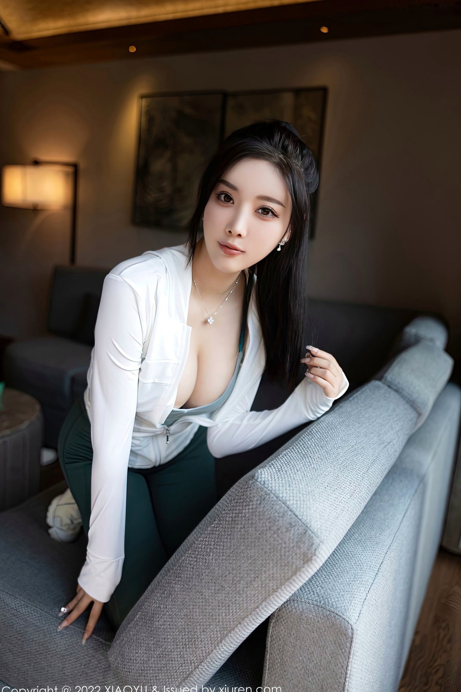 Gallery - XiaoYu语画界 - Painting World 892期：杨晨晨Yome白色紧身裤S曲线写真，极致诱惑私房照与户外动态美感，无圣光大尺度展现完美尤物身材语画界 - Painting World 性感私房照极品美腿丁字裤骨感诱惑冷艳户外尤物大尺度肉感 杨晨晨Yome女神私房照_秀色女神 - image 34