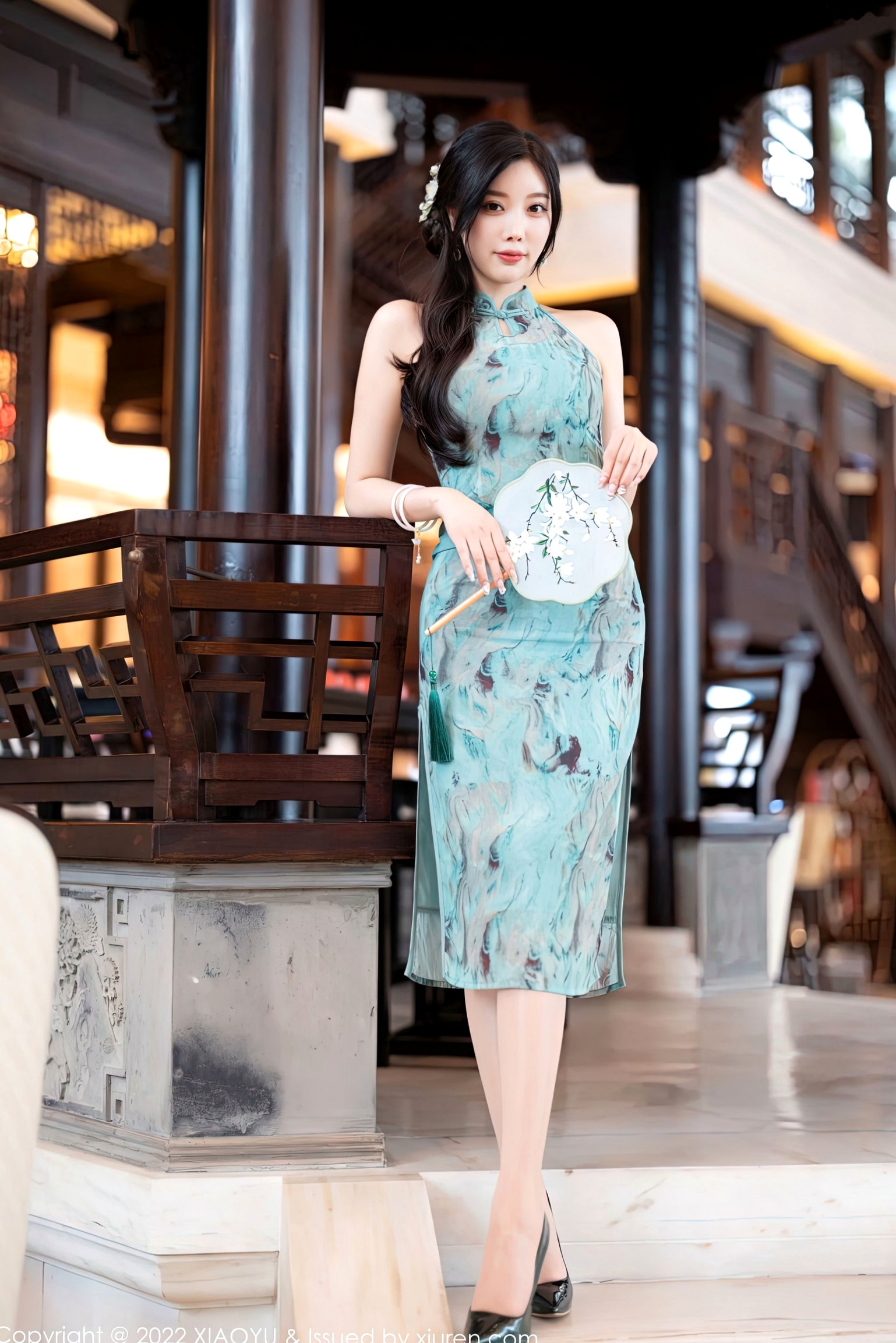 Gallery - XiaoYu语画界 - Painting World -杨晨晨Yome-东方古典韵味旗袍女神，身姿曼妙优雅，古风建筑下尽显高级诱惑感（2022.10.14）语画界 - Painting World 旗袍性感气质诱惑女神 杨晨晨Yome女神私房照_秀色女神 - image 14