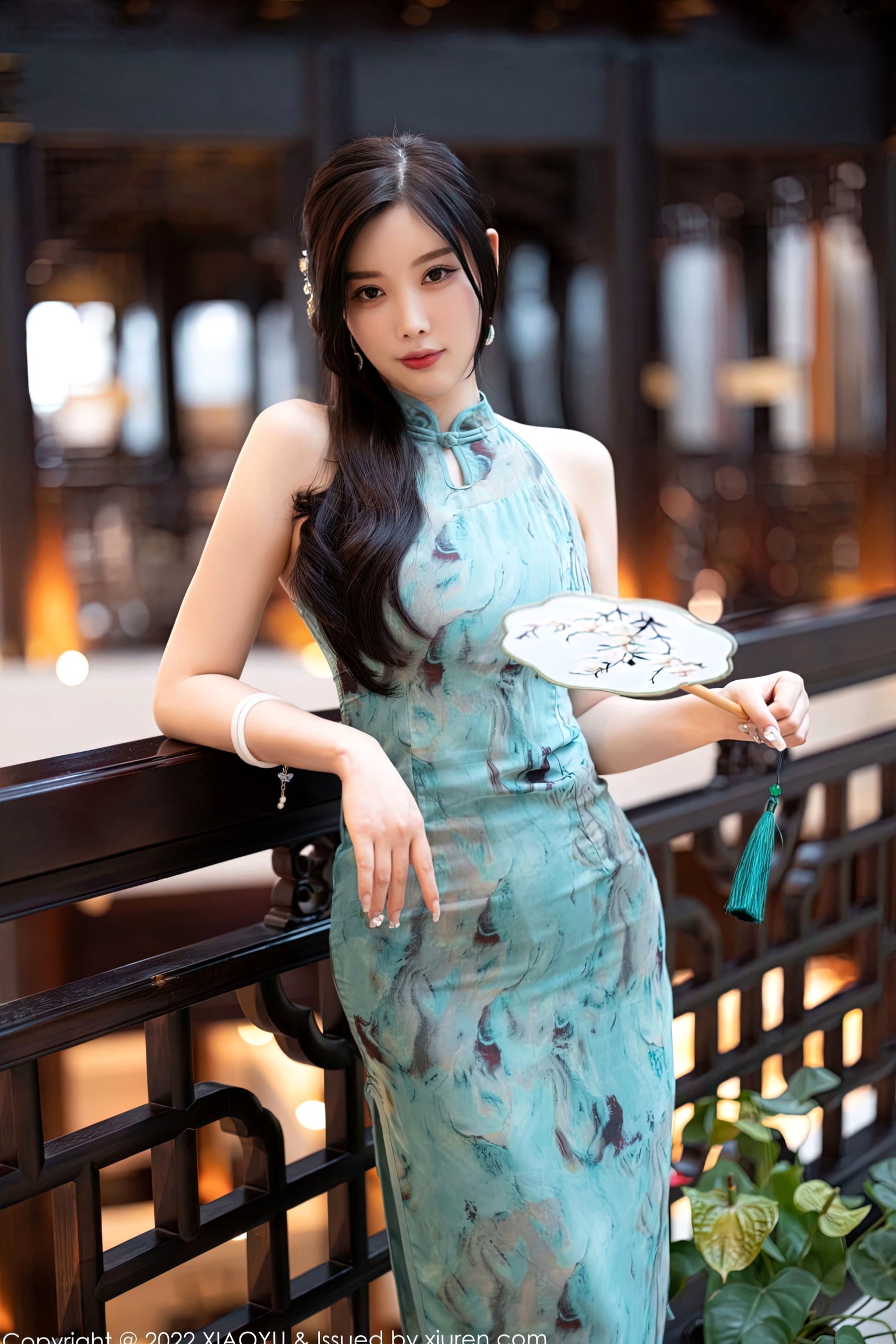 Gallery - XiaoYu语画界 - Painting World -杨晨晨Yome-东方古典韵味旗袍女神，身姿曼妙优雅，古风建筑下尽显高级诱惑感（2022.10.14）语画界 - Painting World 旗袍性感气质诱惑女神 杨晨晨Yome女神私房照_秀色女神 - image 17