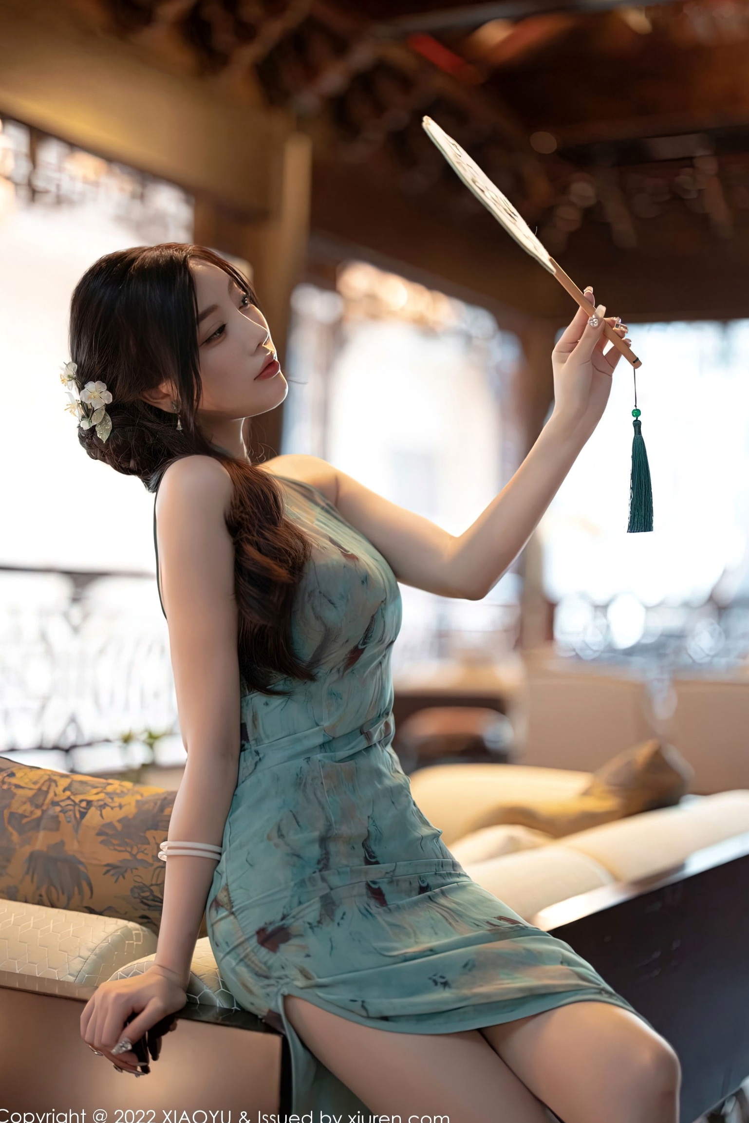 Gallery - XiaoYu语画界 - Painting World -杨晨晨Yome-东方古典韵味旗袍女神，身姿曼妙优雅，古风建筑下尽显高级诱惑感（2022.10.14）语画界 - Painting World 旗袍性感气质诱惑女神 杨晨晨Yome女神私房照_秀色女神 - image 20