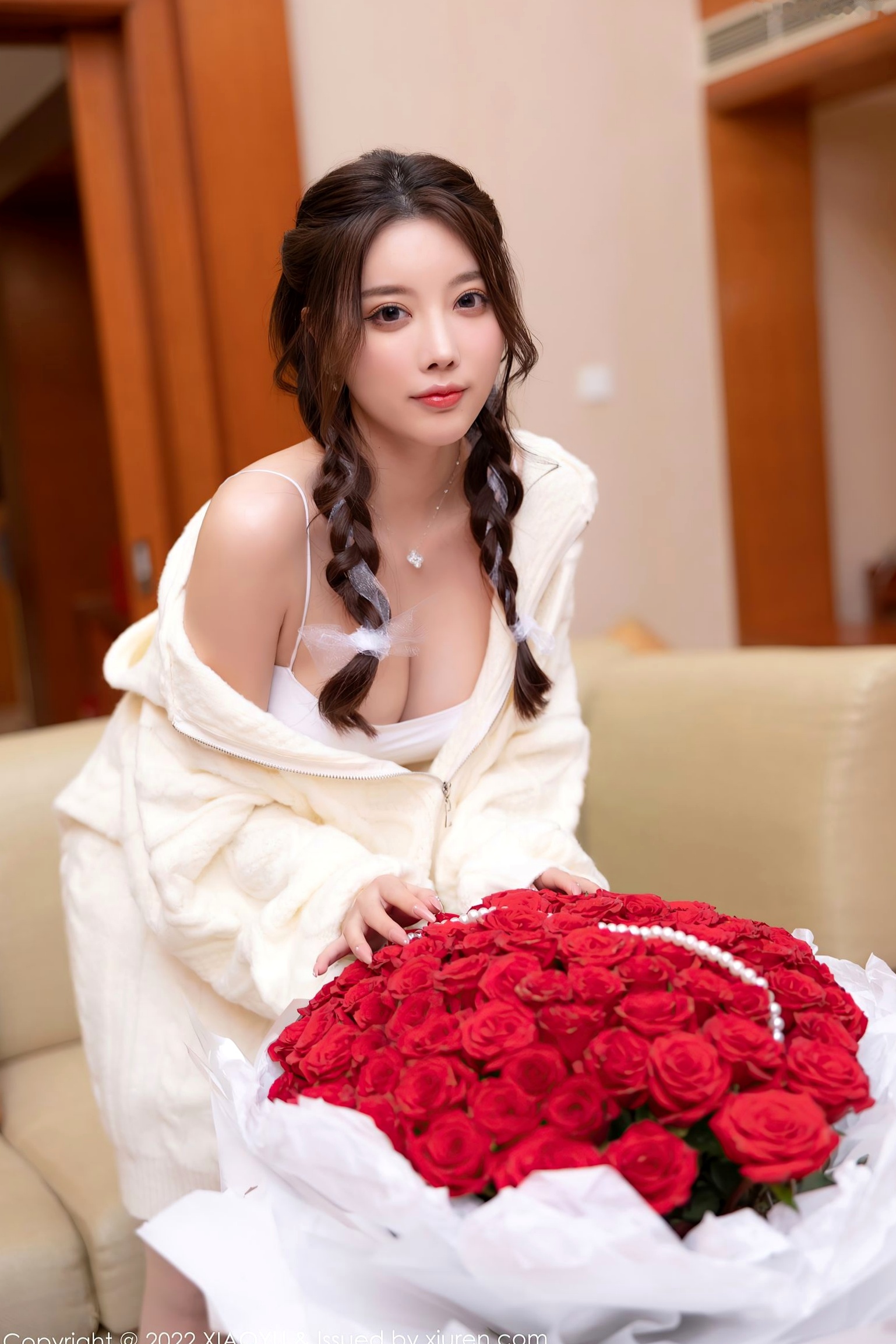 Gallery - 杨晨晨XiaoYu语画界 - Painting World 旅拍：纯白内衣居家私房写真，清纯少女感与性感魅力并存语画界 - Painting World 性感私房照诱惑白嫩秀人网 - XiuRen  杨晨晨Yome女神私房照_秀色女神 - image 4