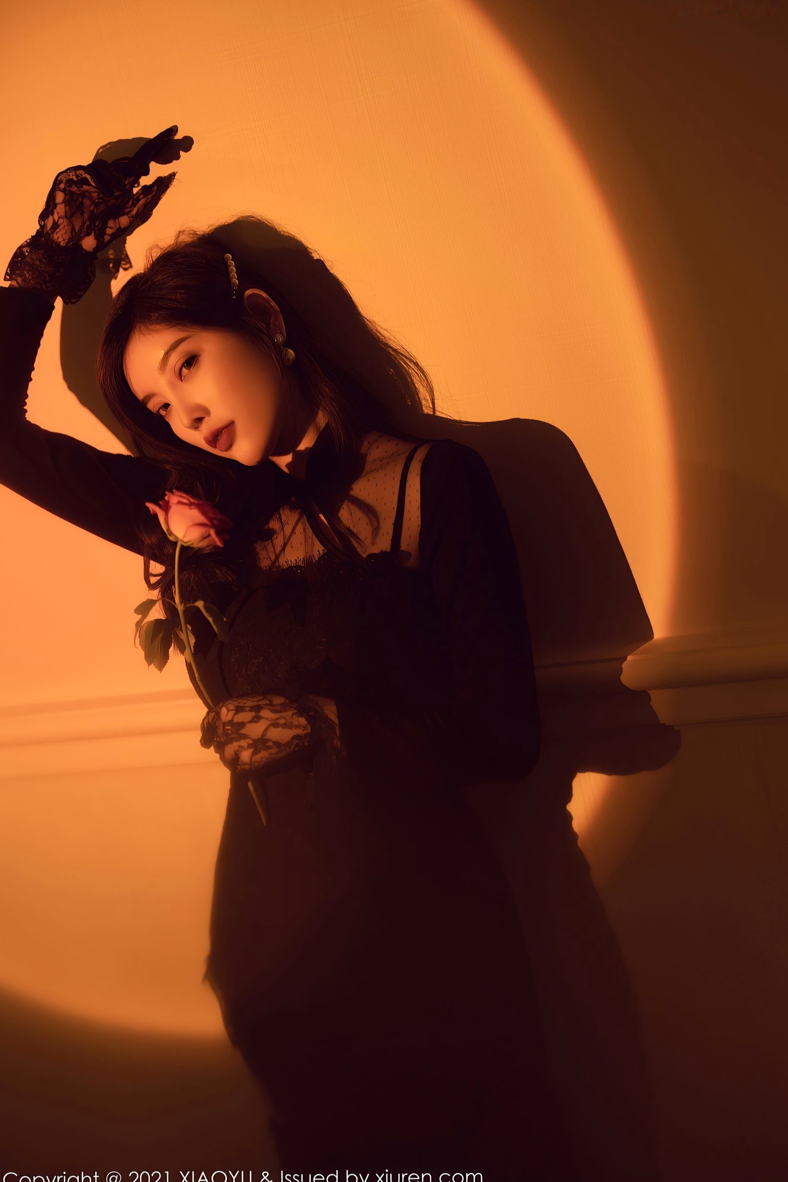 Gallery - 杨晨晨Sugar私房写真：复古光影下的蕾丝黑丝吊带诱惑，优雅与性感并存，“白月光与朱砂痣”氛围感大片语画界 - Painting World 性感诱惑丝袜私房照大尺度 杨晨晨Yome女神私房照_秀色女神 - image 25
