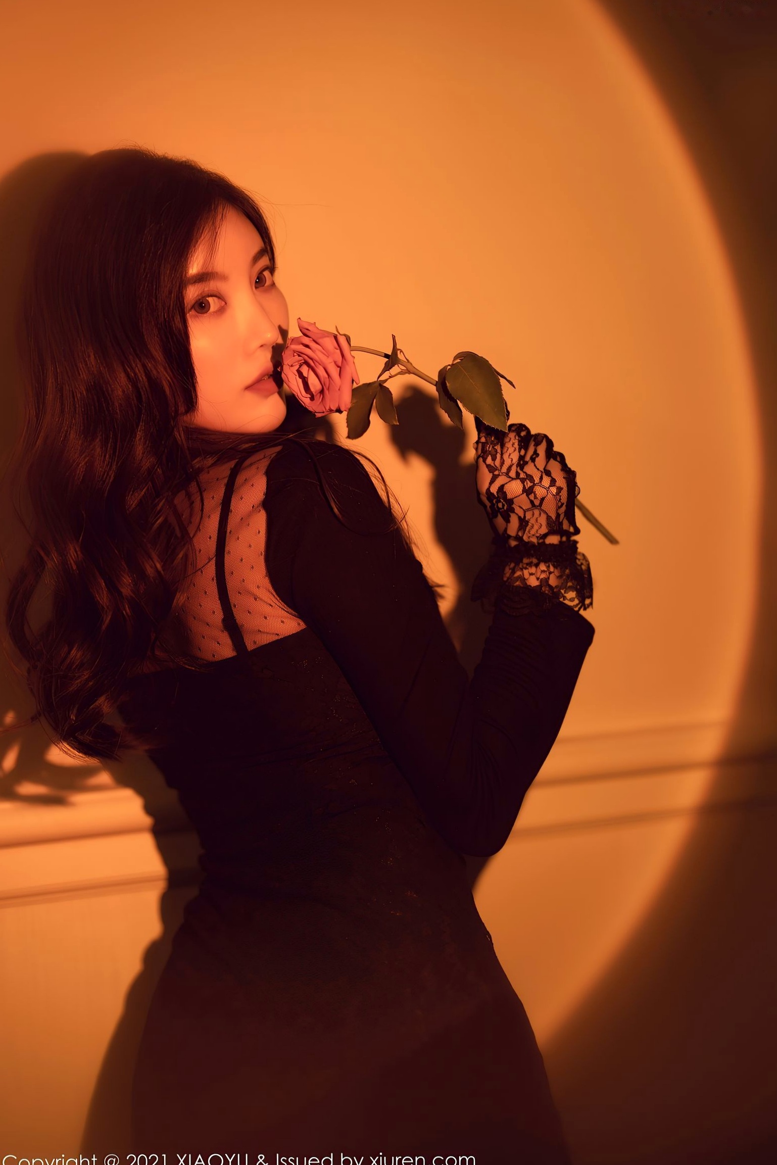 Gallery - 杨晨晨Sugar私房写真：复古光影下的蕾丝黑丝吊带诱惑，优雅与性感并存，“白月光与朱砂痣”氛围感大片语画界 - Painting World 性感诱惑丝袜私房照大尺度 杨晨晨Yome女神私房照_秀色女神 - image 26