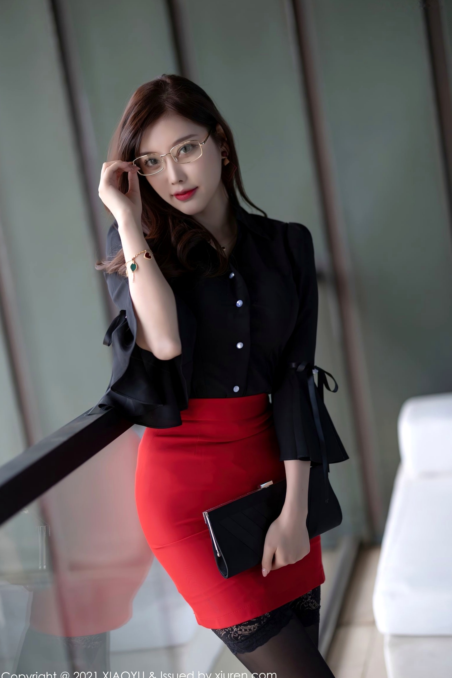 Gallery - XiaoYu语画界 - Painting World -523-杨晨晨-青岛旅拍-性感黑丝内衣私房-知性眼镜诱惑-绝美身材写真-极致摄影大片语画界 - Painting World 性感诱惑丝袜私房照极品 杨晨晨Yome女神私房照_秀色女神 - image 49