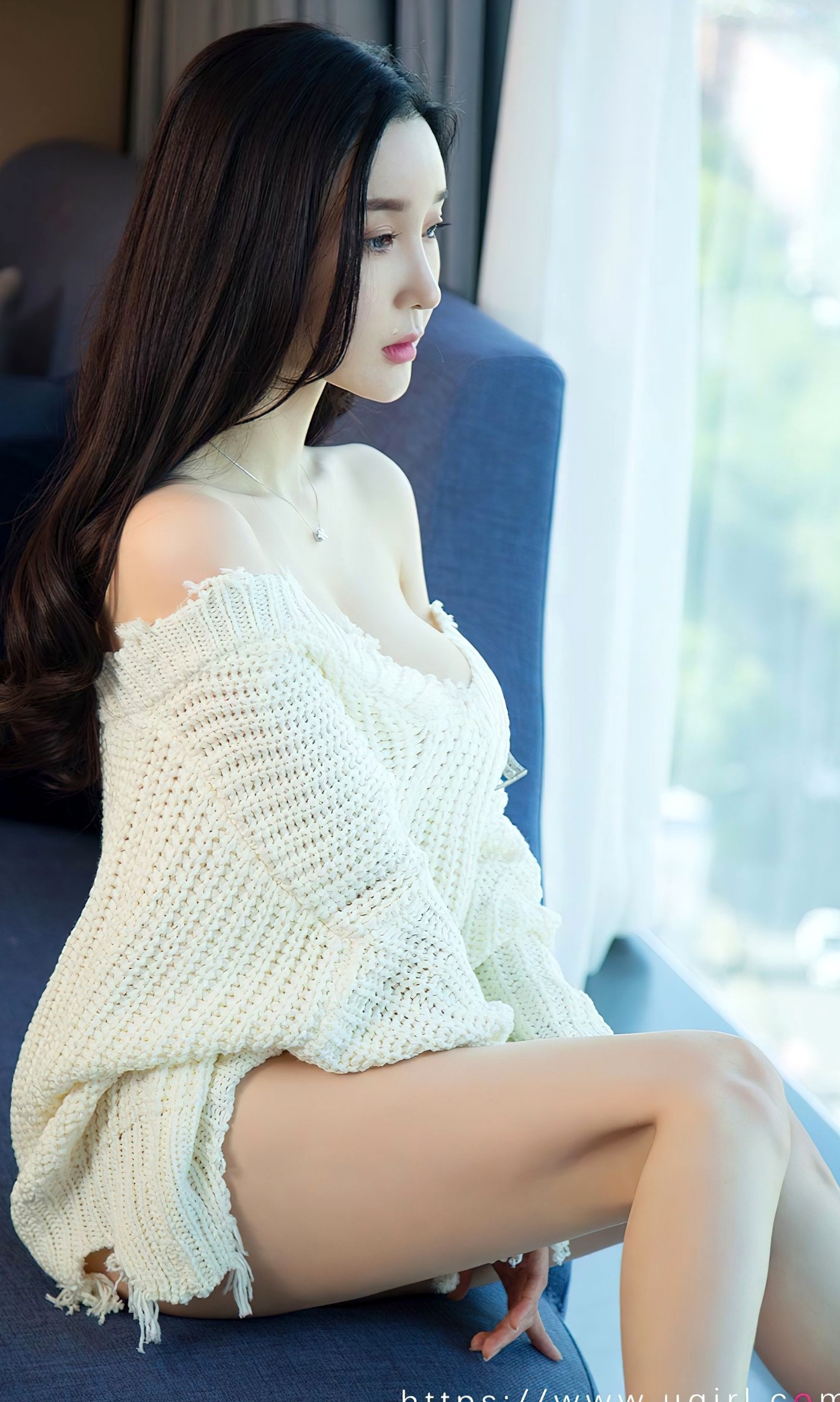 Gallery - UGirlsApp尤果圈 - Chiness Model 爱尤物 - Love Beauty -2755-夏美-《白色毛衣》居家私房唯美写真，清纯女神演绎针织衫下的极致性感诱惑爱尤物 - Love Beauty 性感诱惑私房照尤果网 - Chiness Model 气质 夏美女神私房照_秀色女神 - image 9