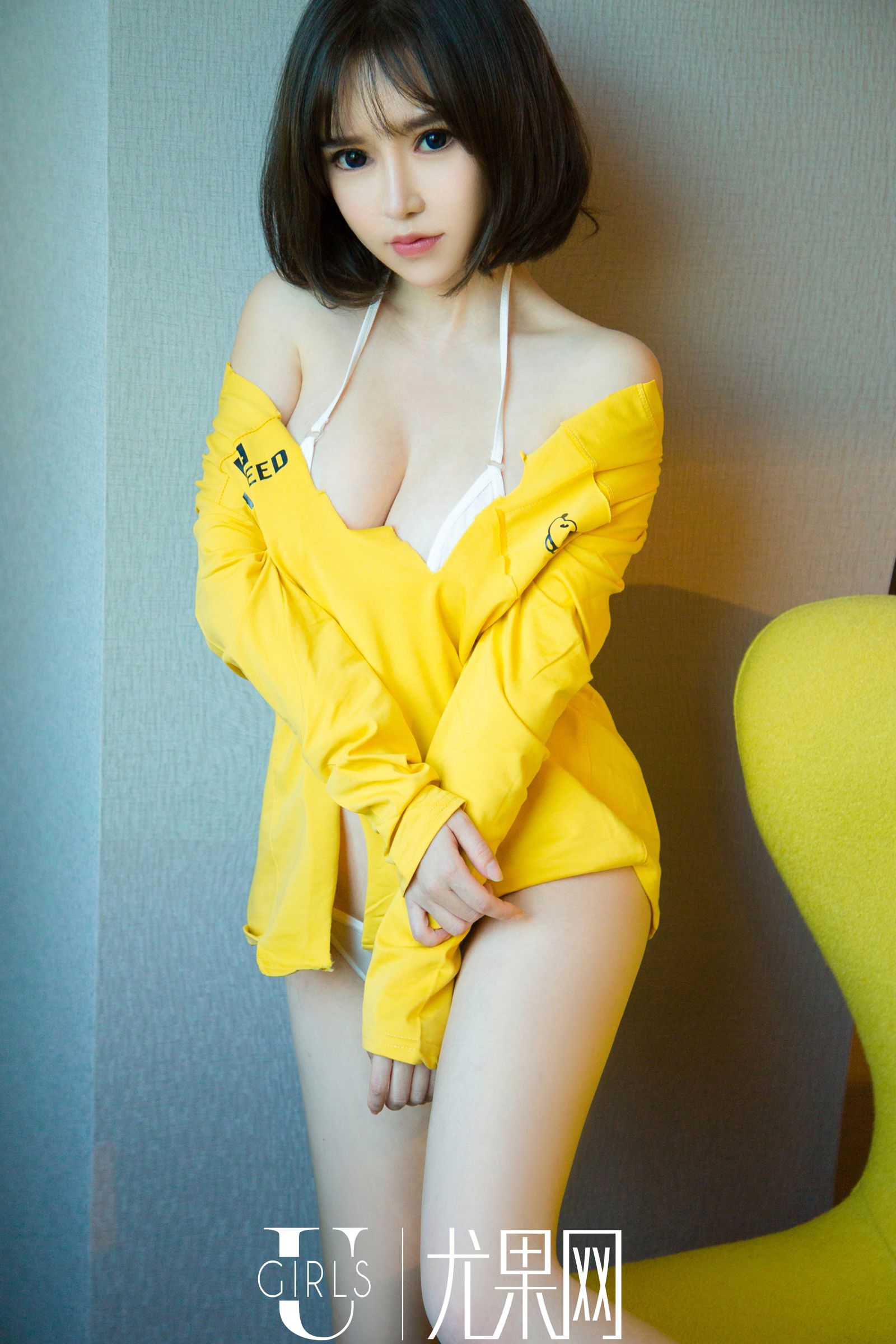 动漫系姐姐韩恩熙 初恋短发男友衬衣