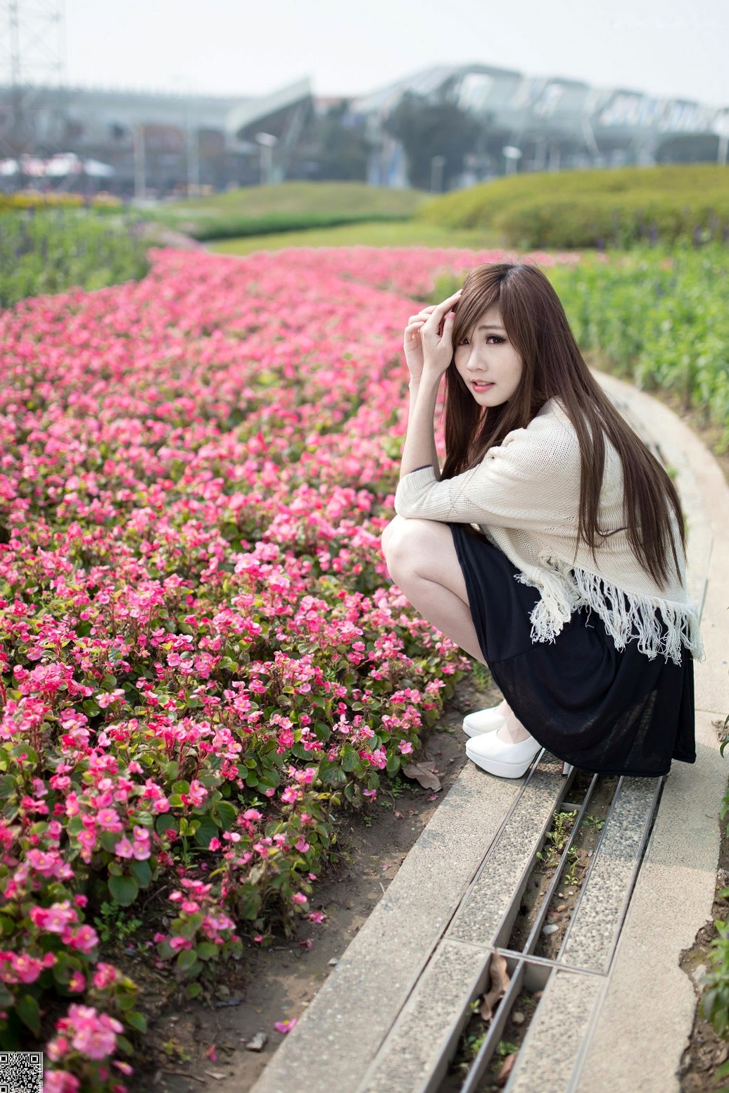 Gallery - 台湾正妹张雅筑《台湾花博园区》高清户外清新街拍甜美写真集[90P]台湾街拍清新治愈系气质 张语恩女神私房照_秀色女神 - image 86
