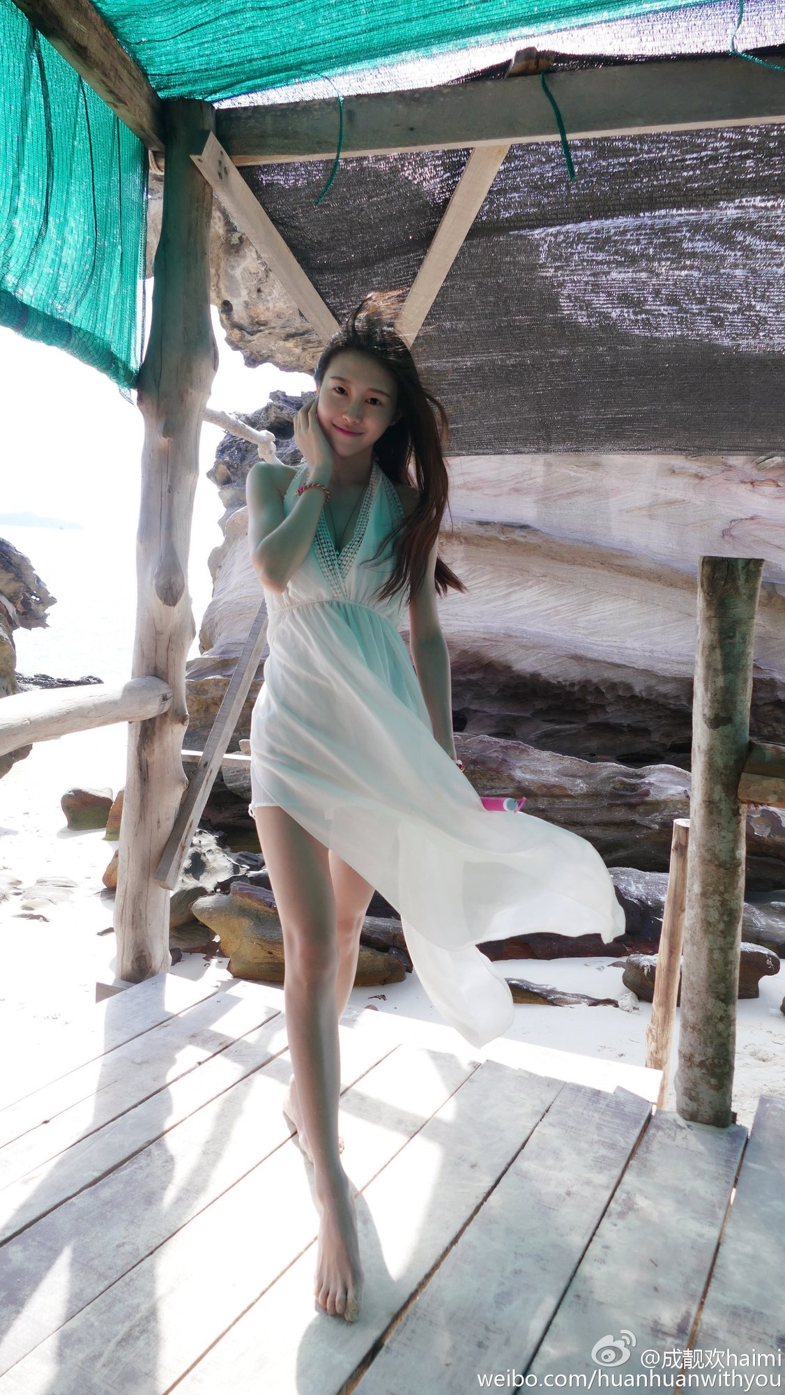 成靓欢Haimi 清秀美人校花私房写真图