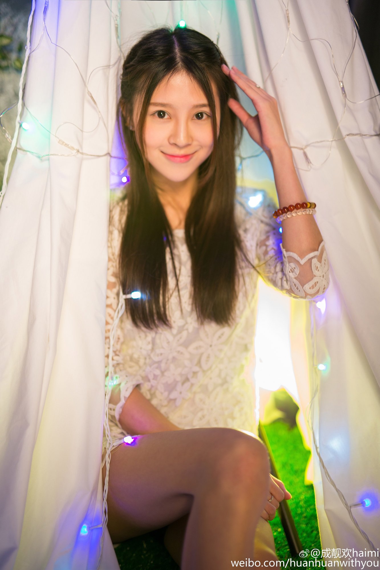 成靓欢Haimi 清秀美人校花私房写真图