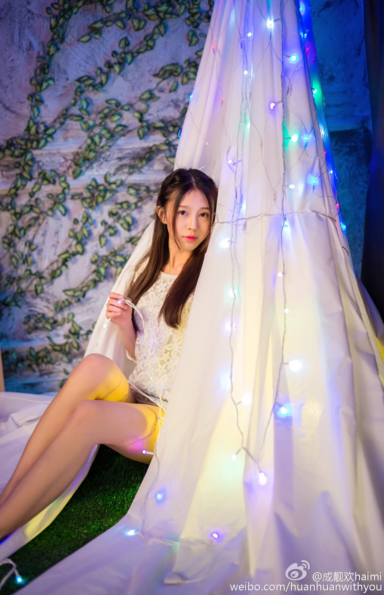 成靓欢Haimi 清秀美人校花私房写真图