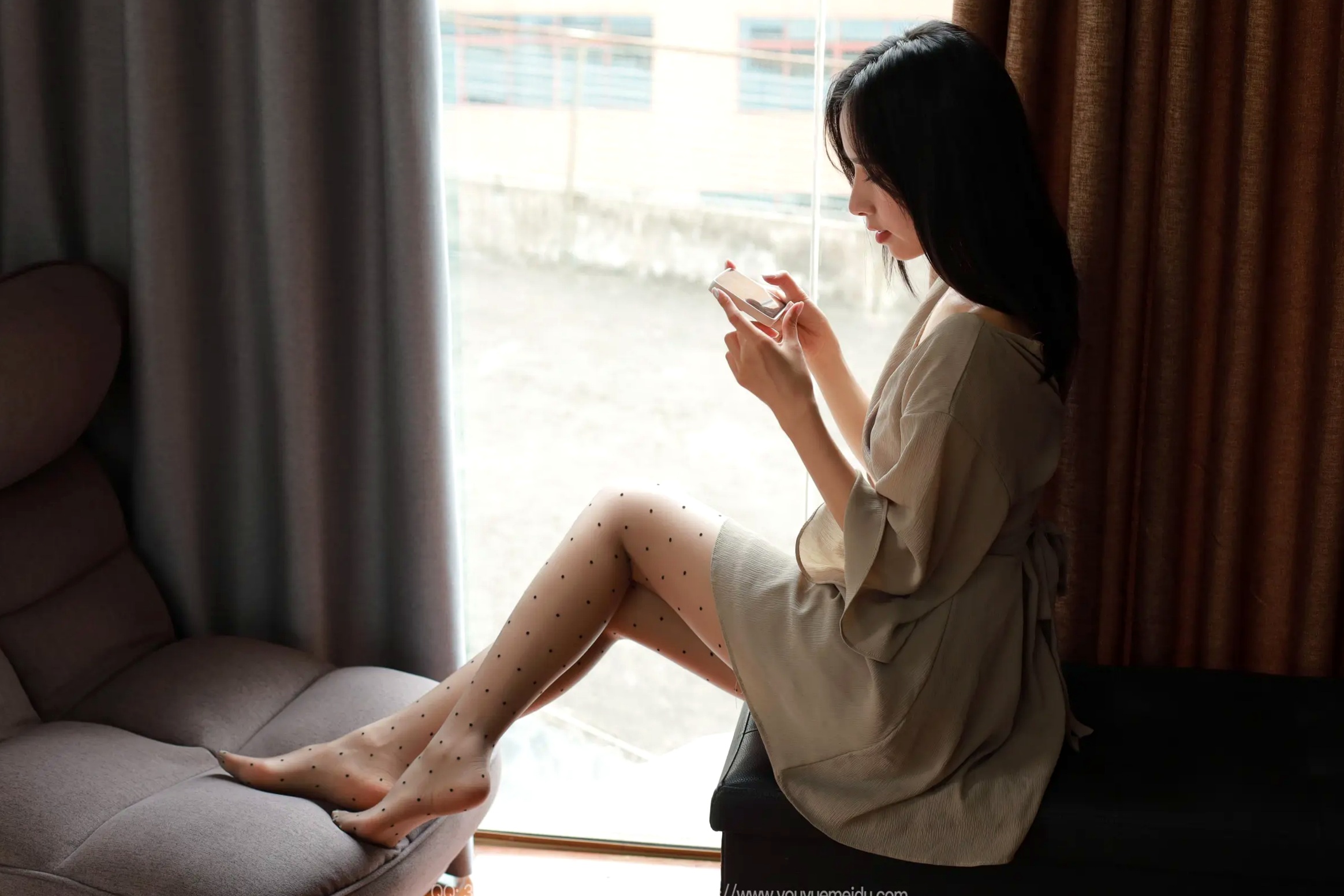 Gallery - IESS异思趣 美子《温柔波点》肉色丝袜美腿高跟鞋私房写真 [94P]爱蜜社 - Honey Club 美腿丝袜私房照性感 美子Yoki女神私房照_秀色女神 - image 18