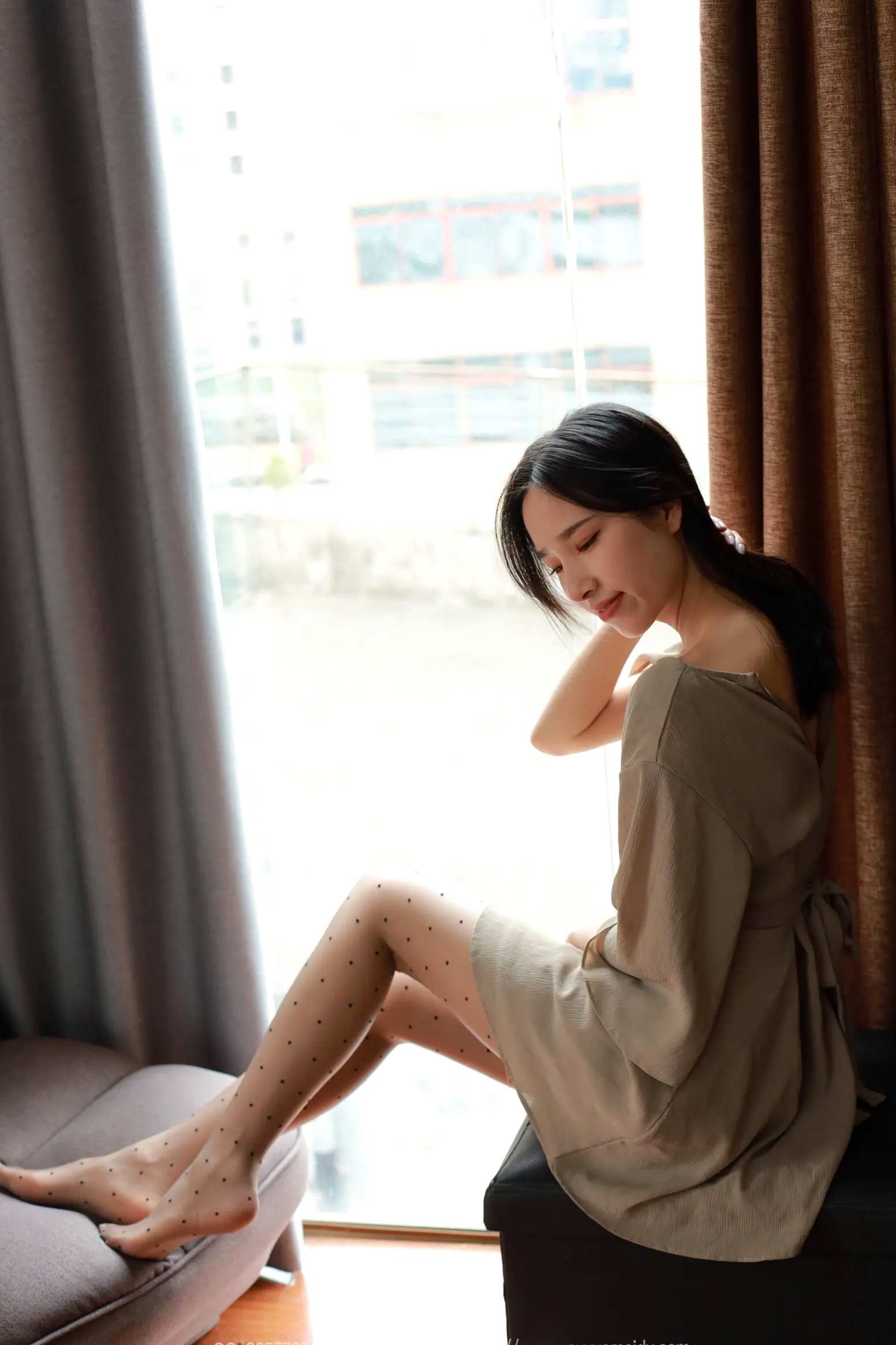 Gallery - IESS异思趣 美子《温柔波点》肉色丝袜美腿高跟鞋私房写真 [94P]爱蜜社 - Honey Club 美腿丝袜私房照性感 美子Yoki女神私房照_秀色女神 - image 22
