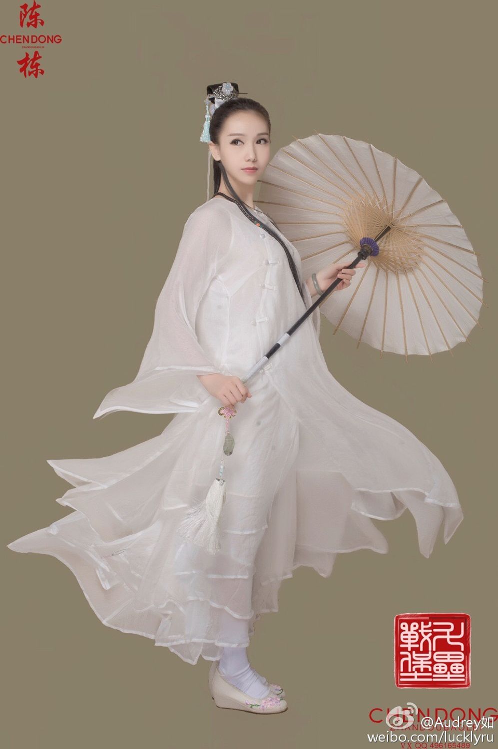 古典美人Audrey如 风姿卓越十里桃花