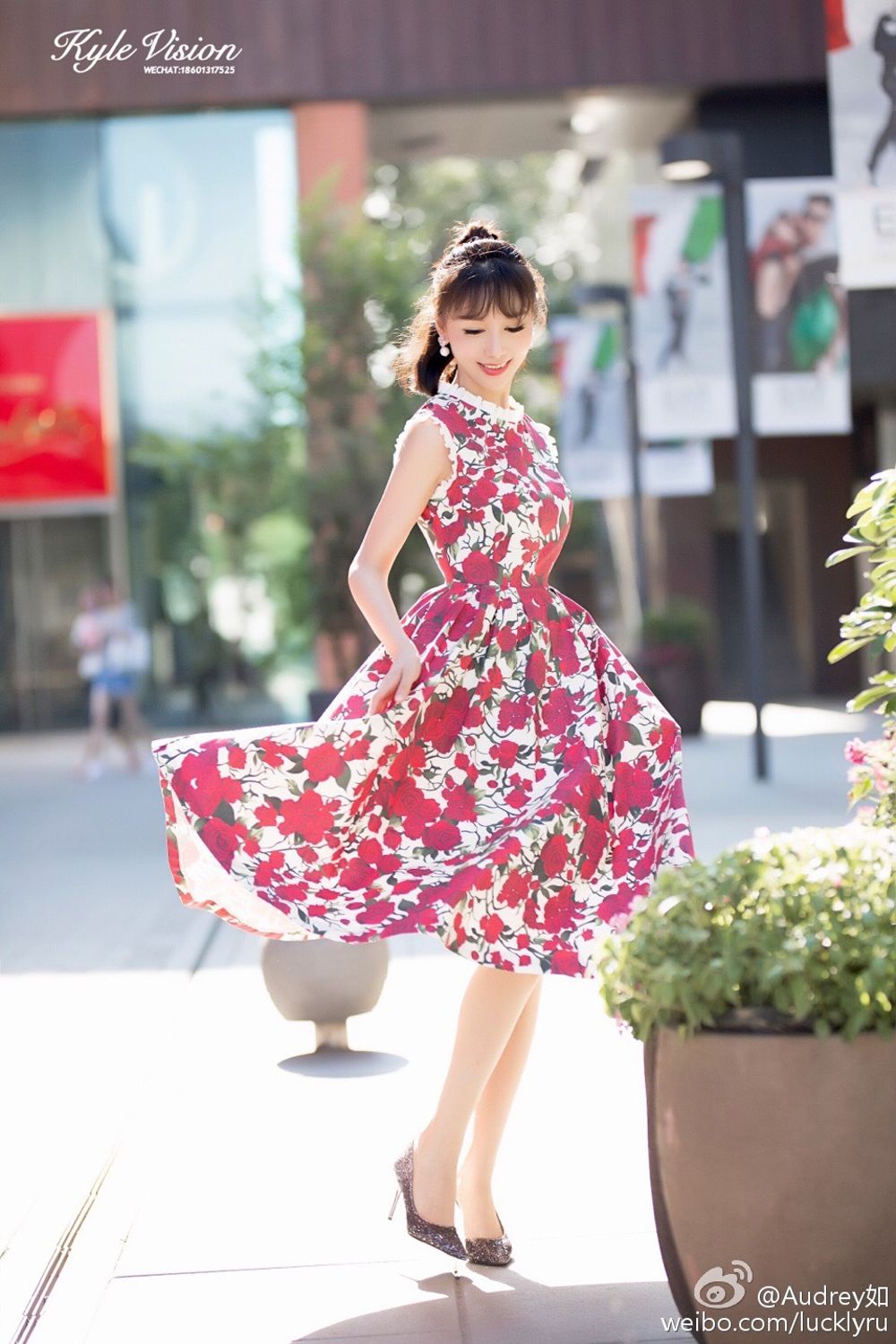 气质美女Audrey如 清爽街拍唯美家居