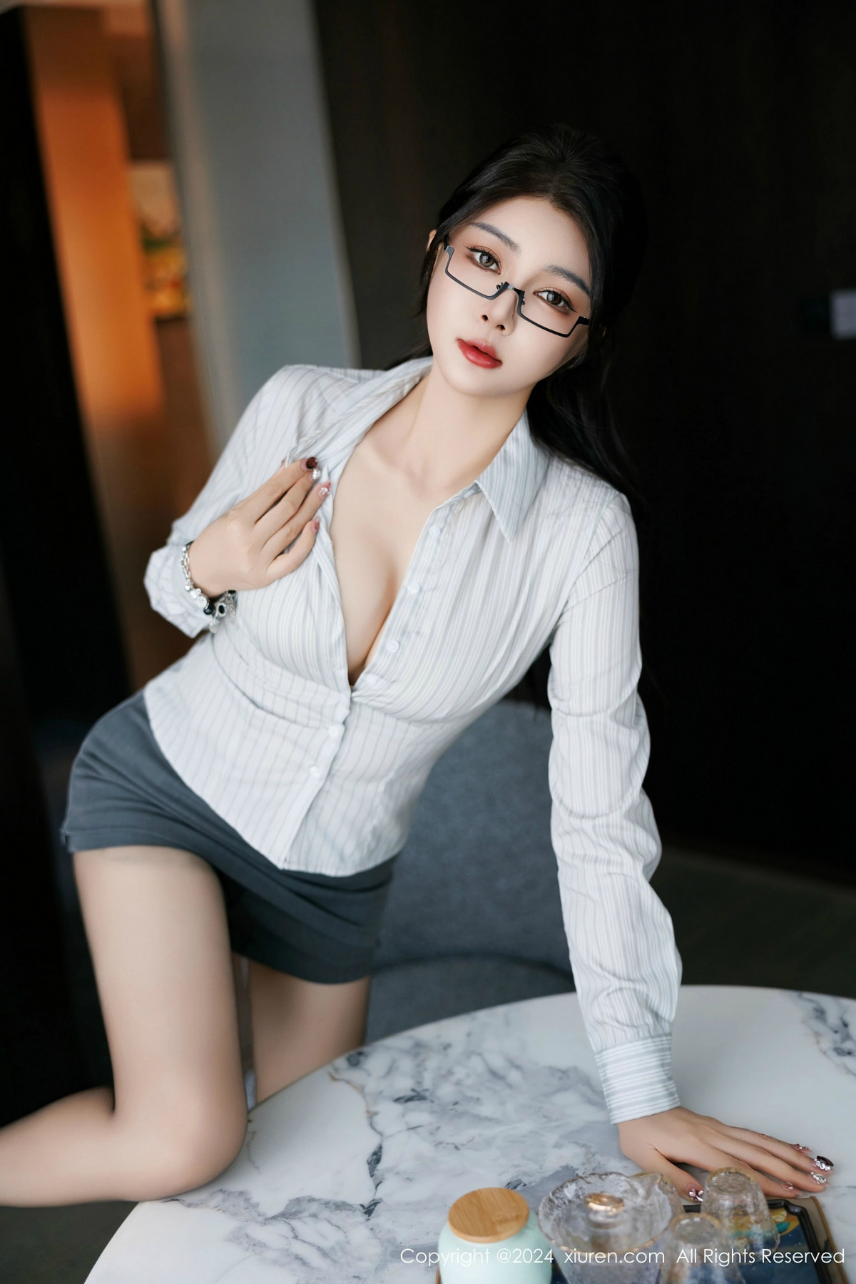 [XiuRen]高清写真图 2024.12.17 No.9611 凯竹Quinn 黑丝美腿